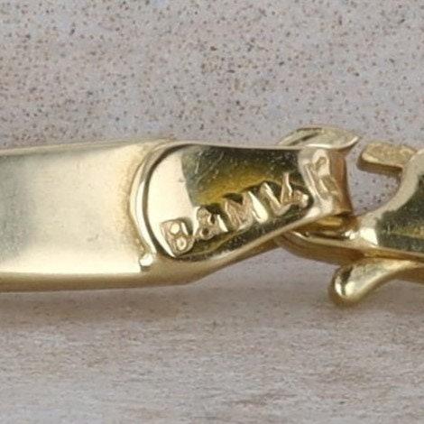 14k Two Tone B & M & "X" Link Bracelet