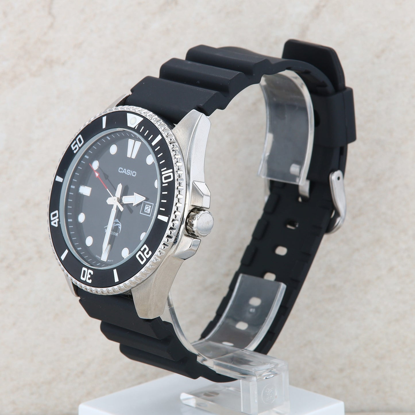 Casio Black Stainless Classic Dive Style Men's Watch