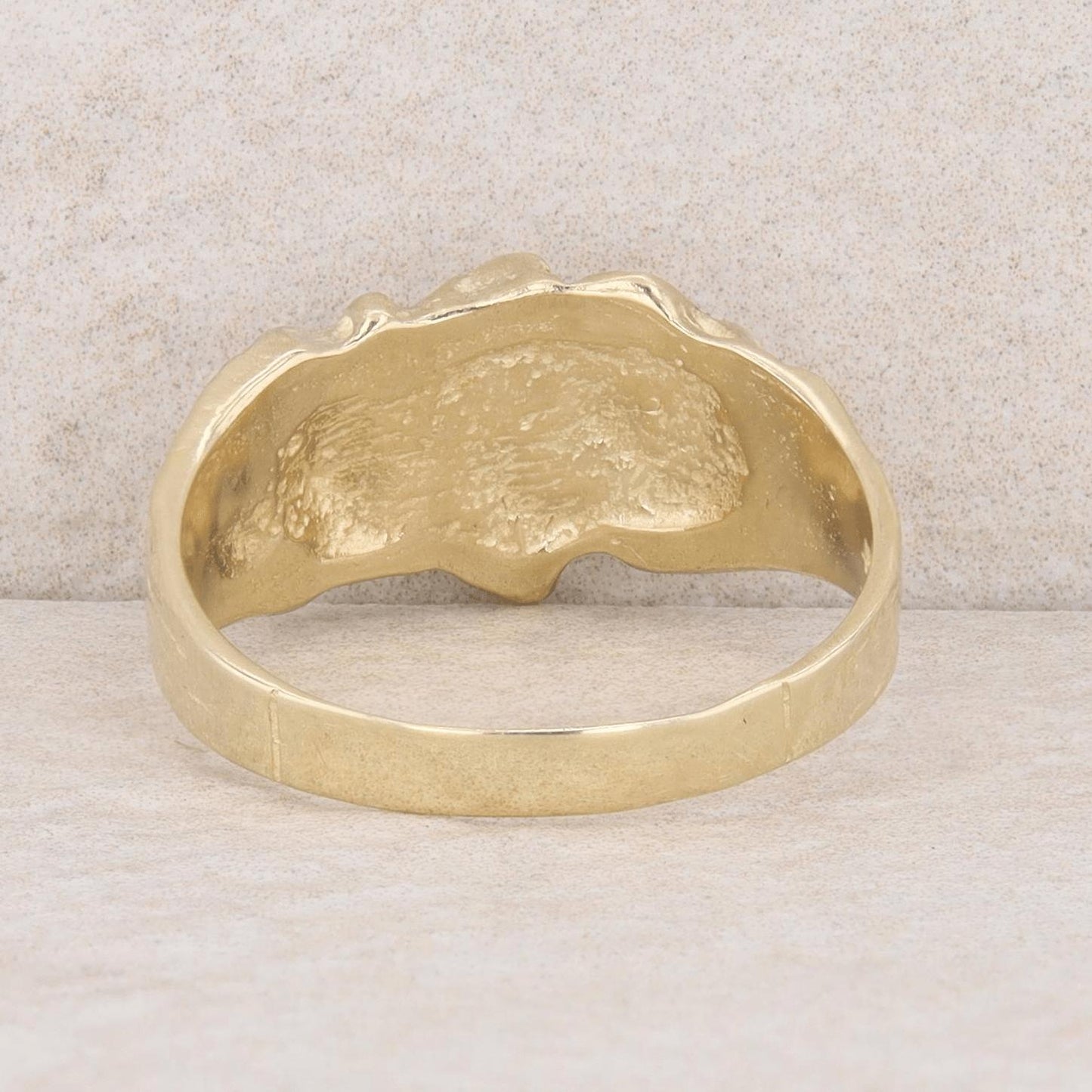 10k Yellow Gold Nugget Style Ring