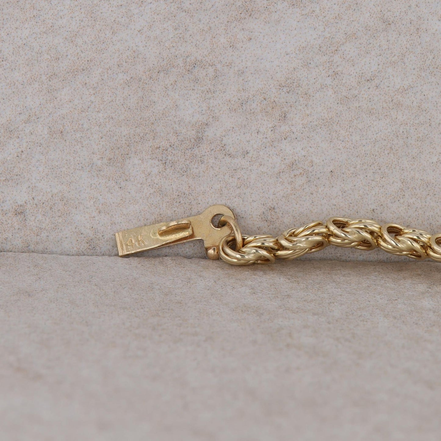 14k Yellow Gold Circle Love Knot Swirl Link Bracelet 2.72g