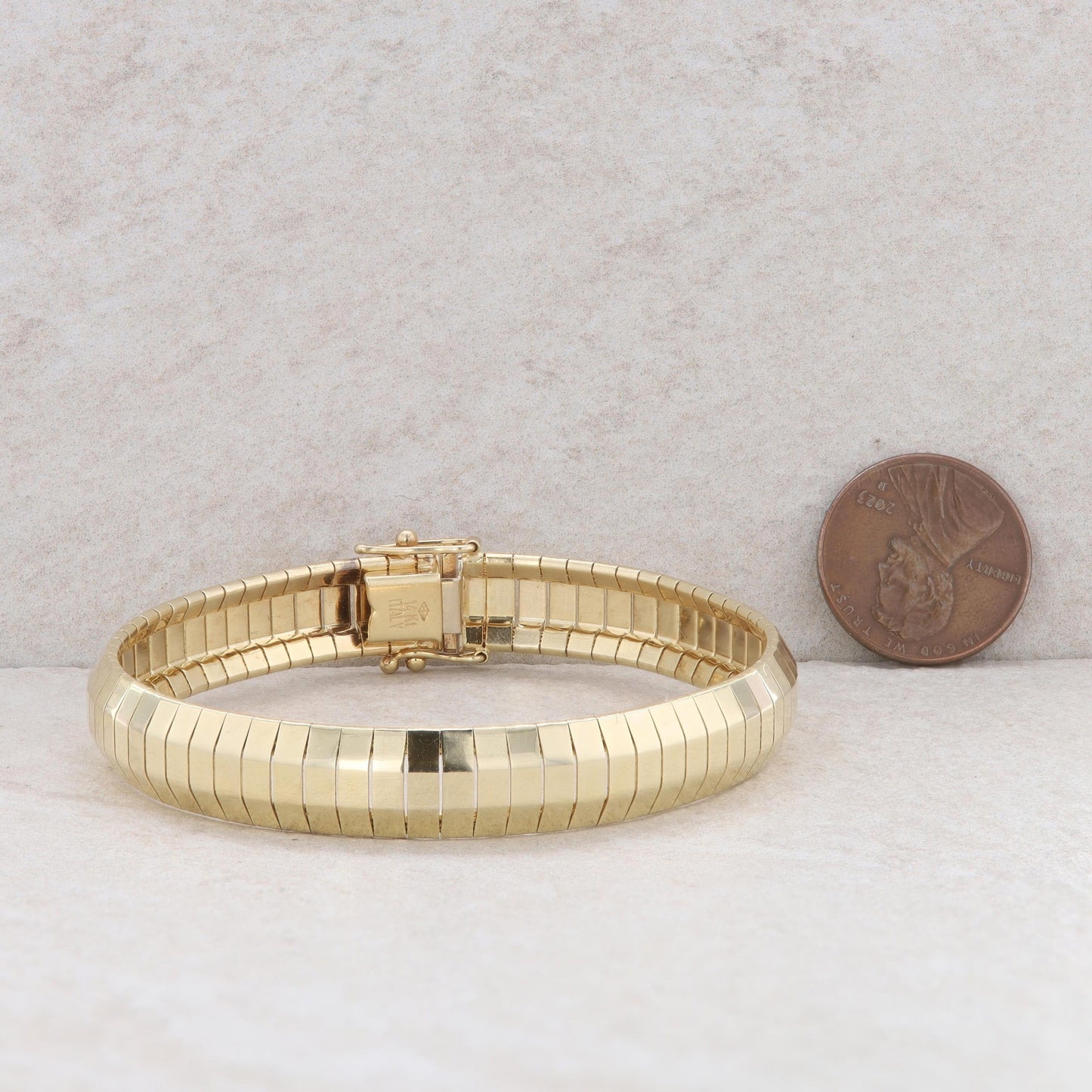 14k Yellow Gold Flexible Link Bracelet 19.92g-RESERVED