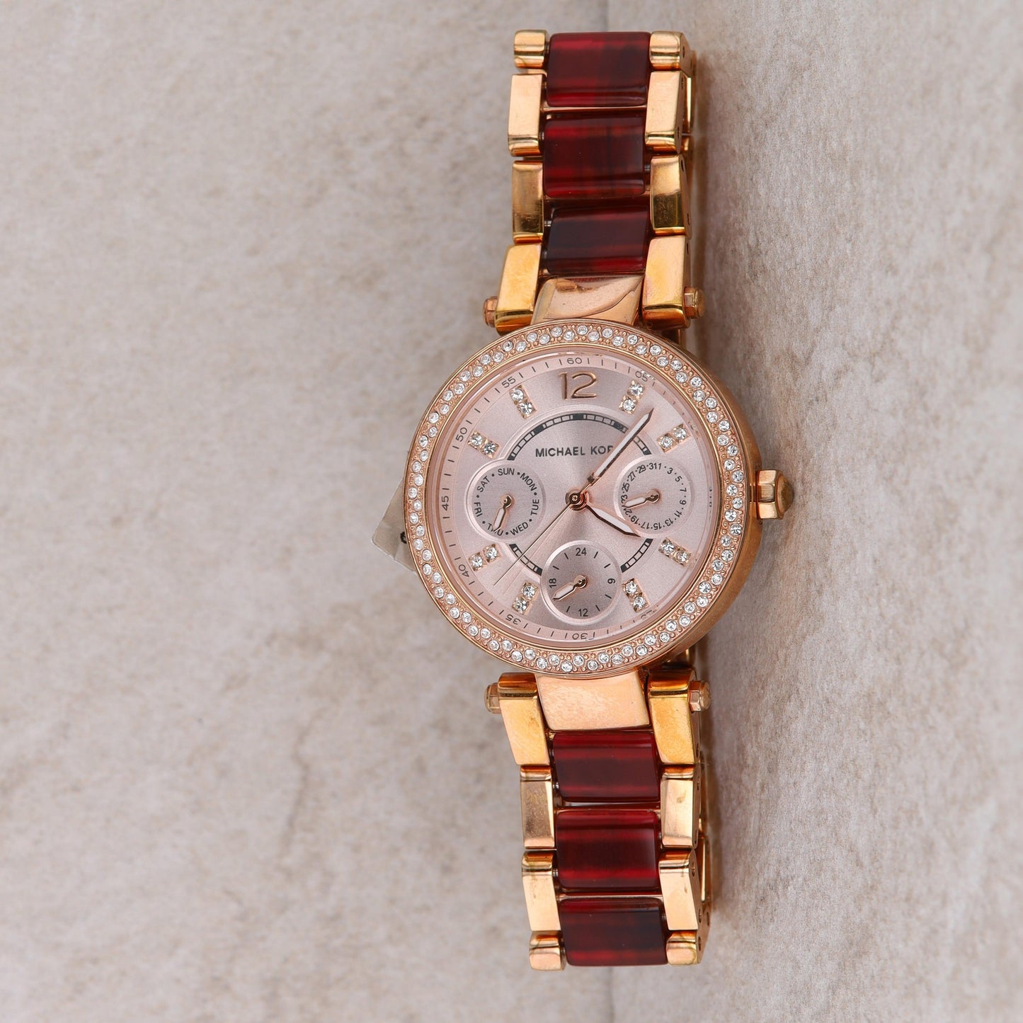 Michael Kors MK6239 Rose Gold Tone Stainless Steel Chronograph ladies Watch