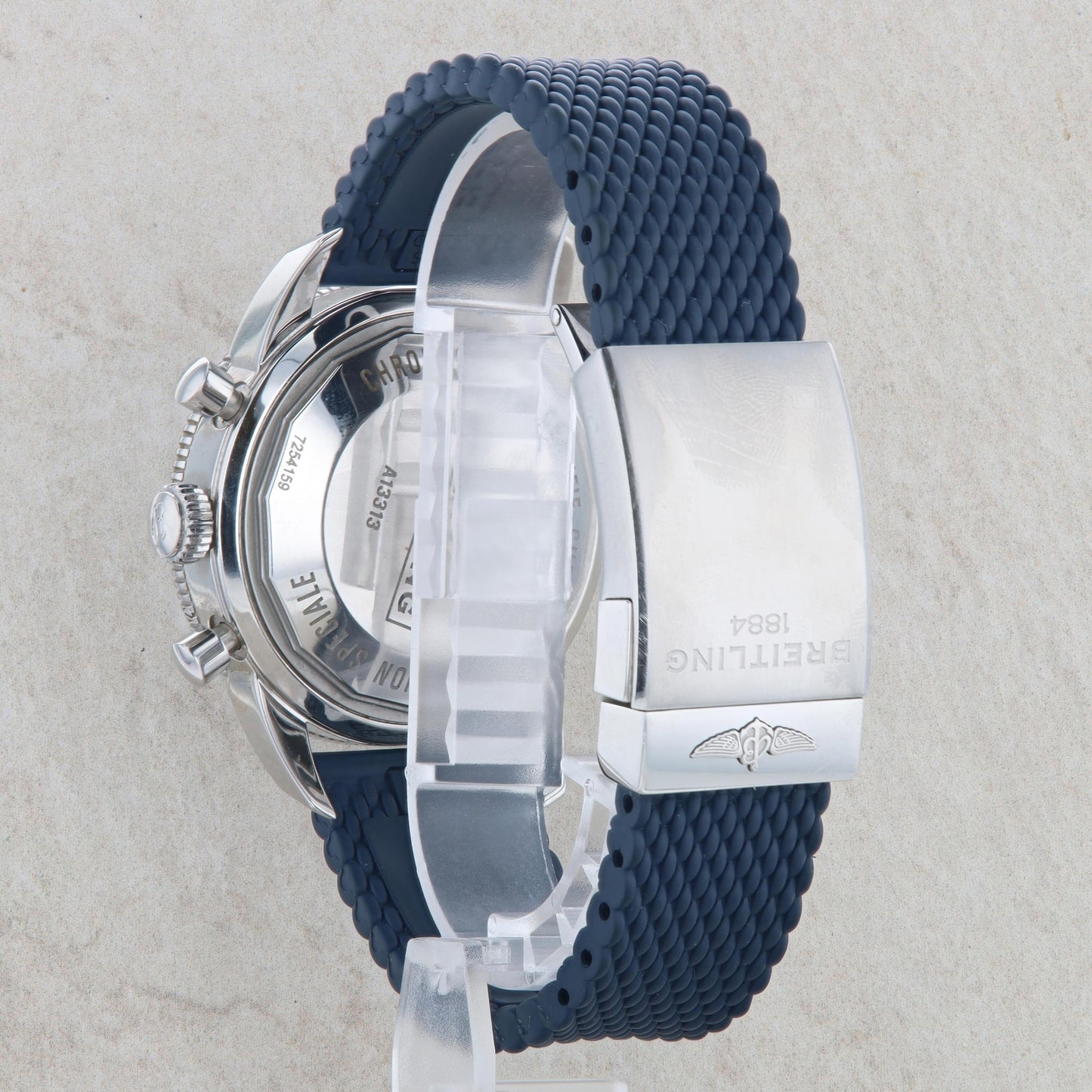 Breitling SuperOcean Heritage II Chronograph 44 Blue Band & Dial Men's Watch