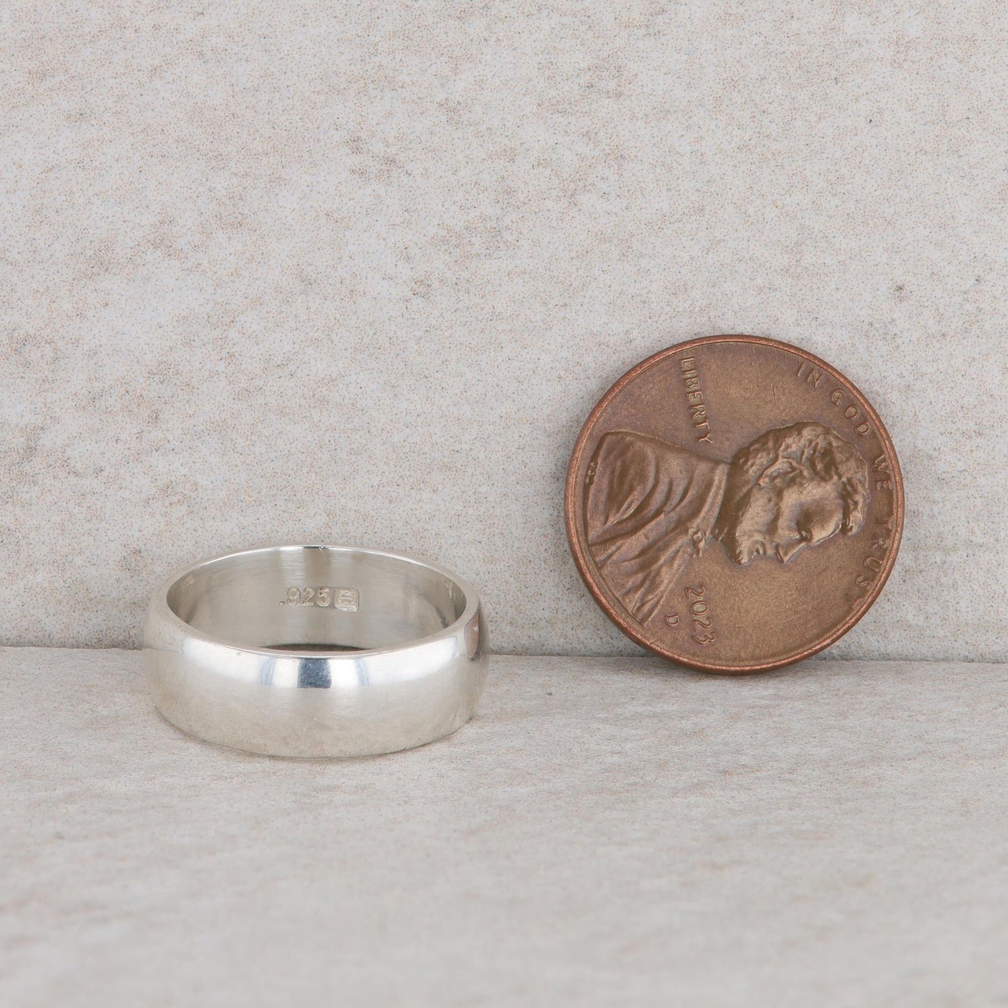 Sterling Silver Polished Wide Band 4.05g