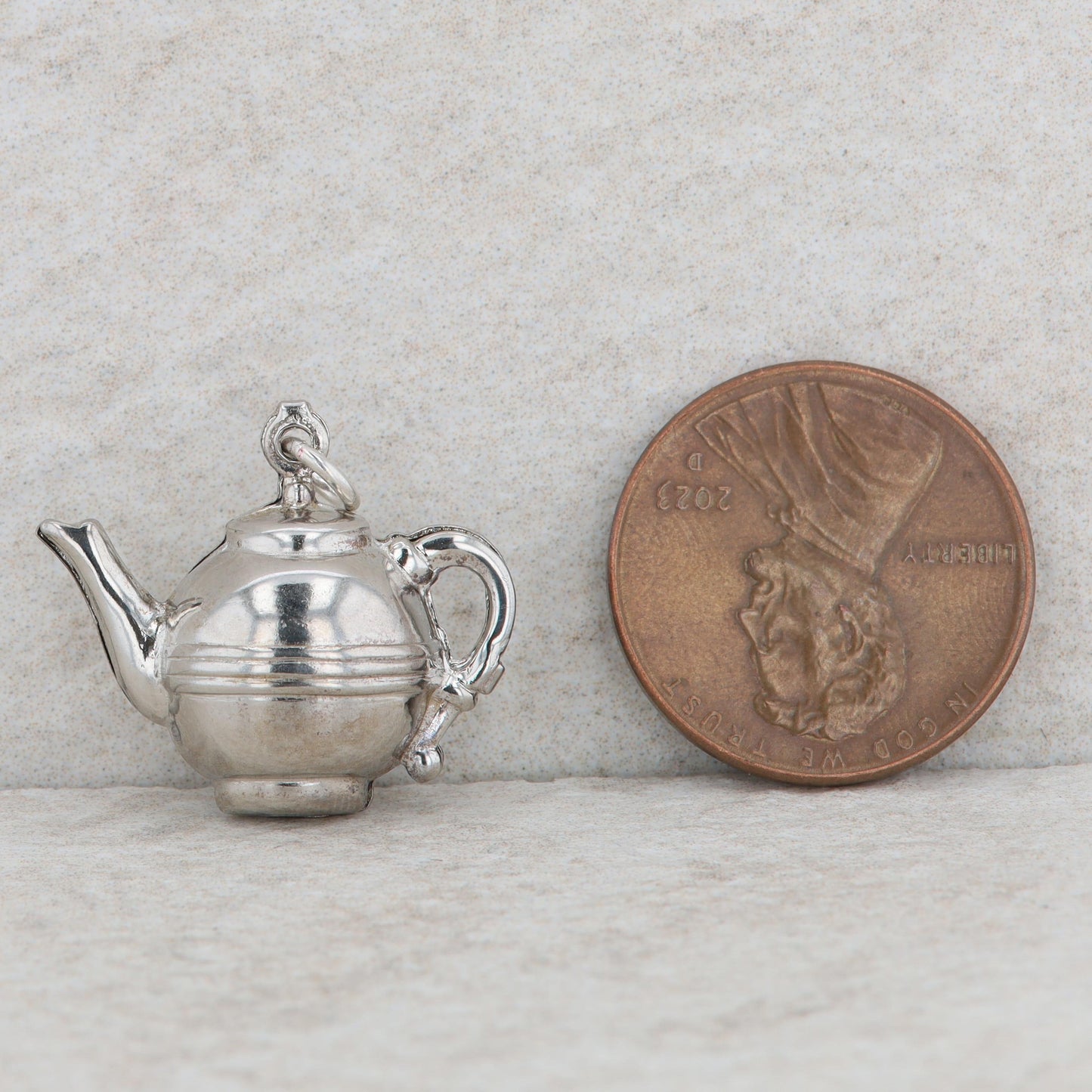 Sterling Silver Teapot Charm 2.20g