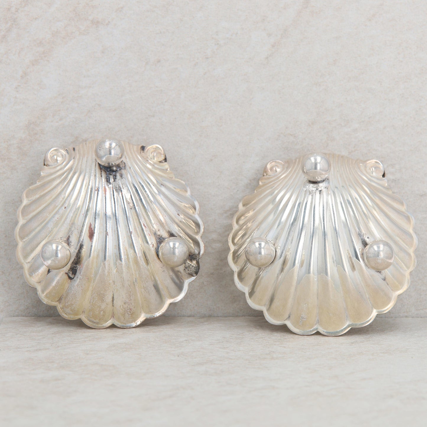 England Silver Shell Trinket/ Jewelry Dishes- Set