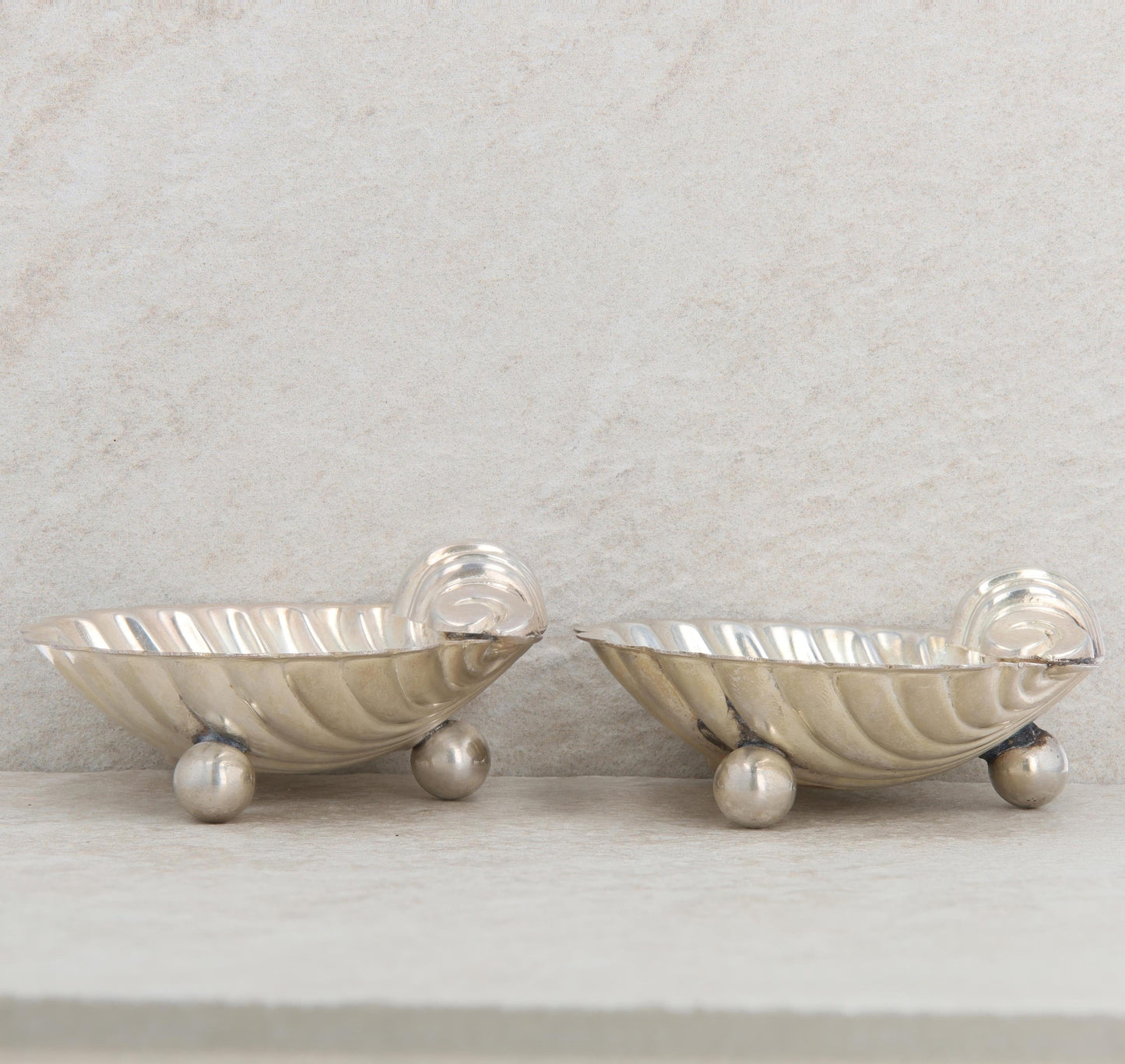 England Silver Shell Trinket/ Jewelry Dishes- Set