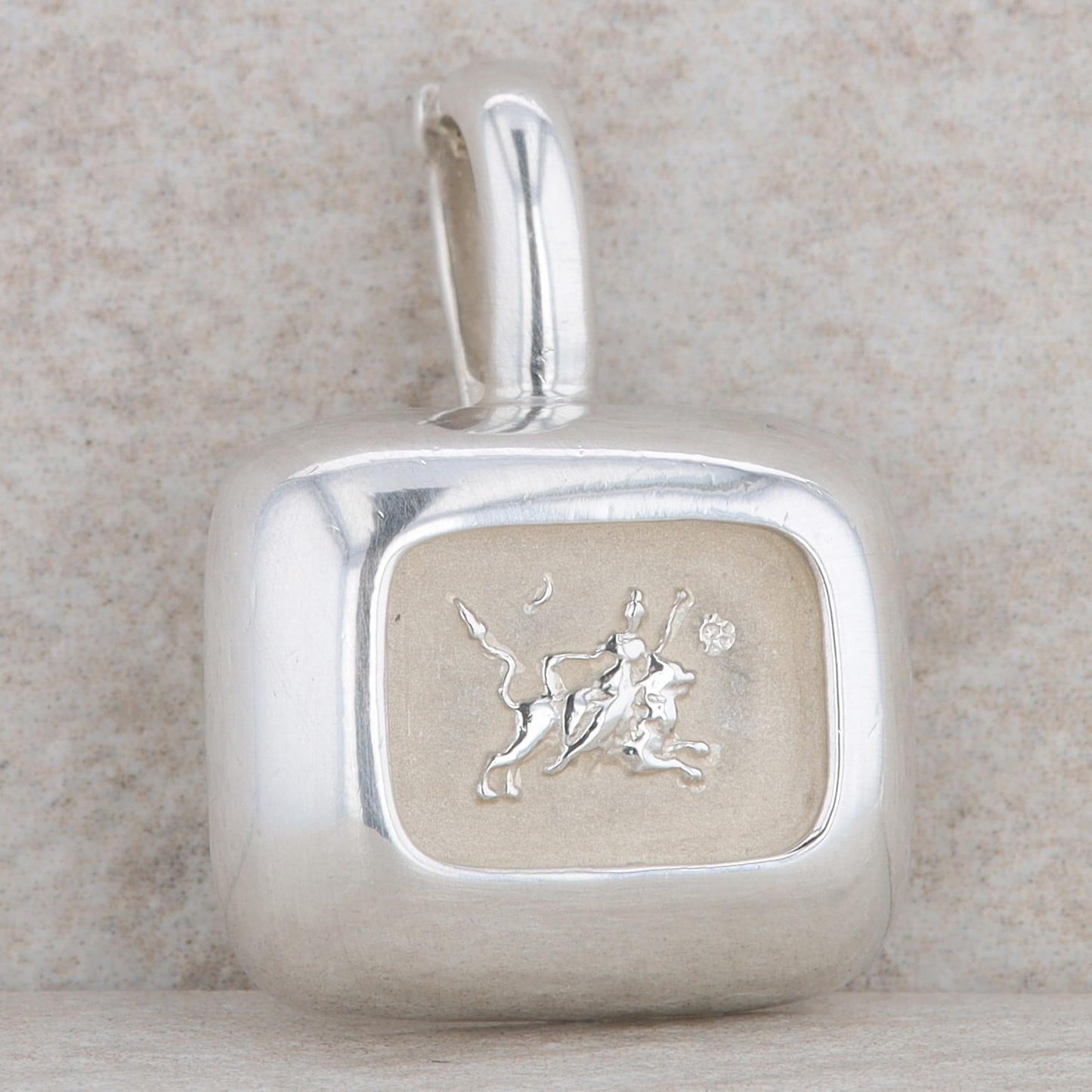 Slane & Slane Sterling Silver Rectangle Goddess Rhea Pendant Enhancer
