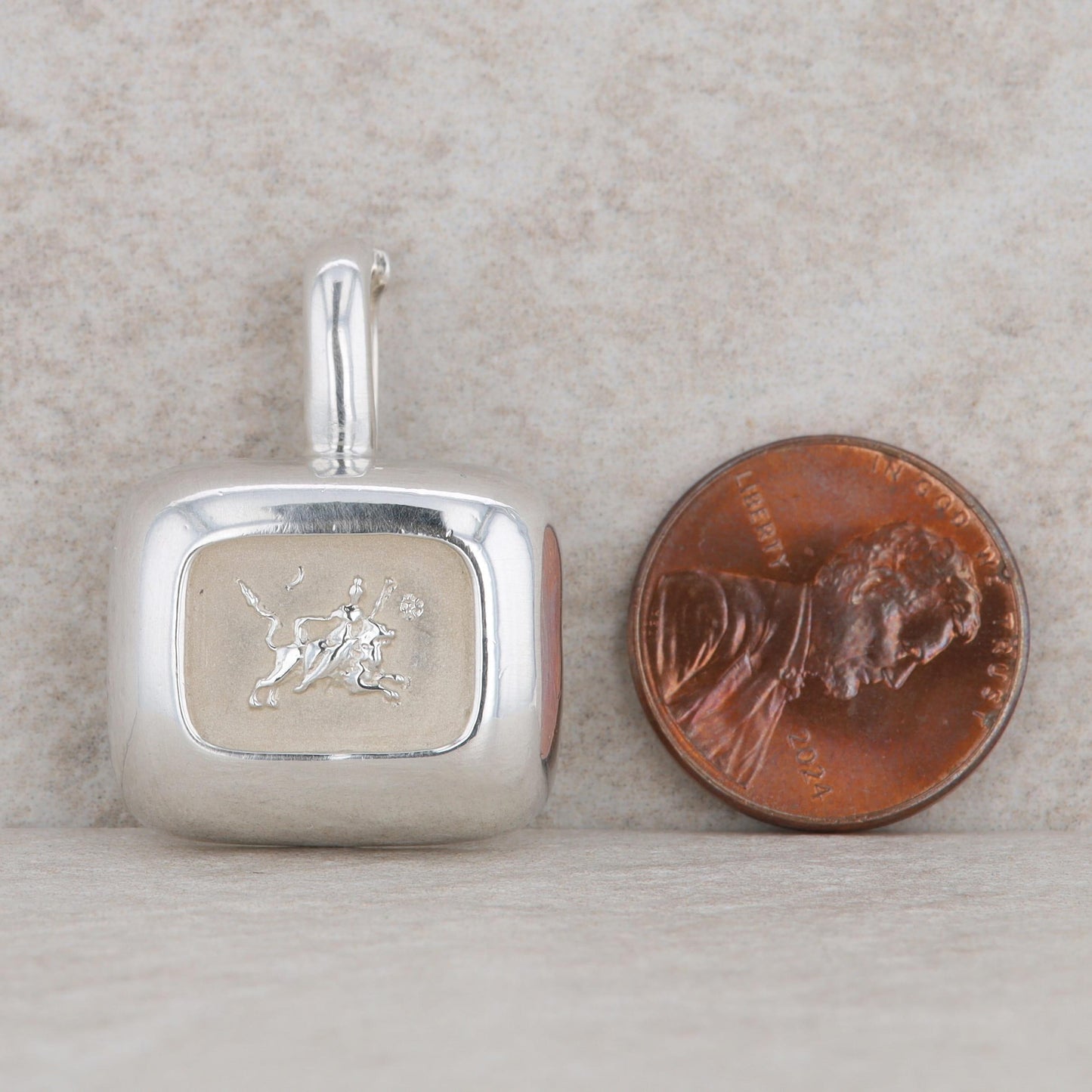 Slane & Slane Sterling Silver Rectangle Goddess Rhea Pendant Enhancer