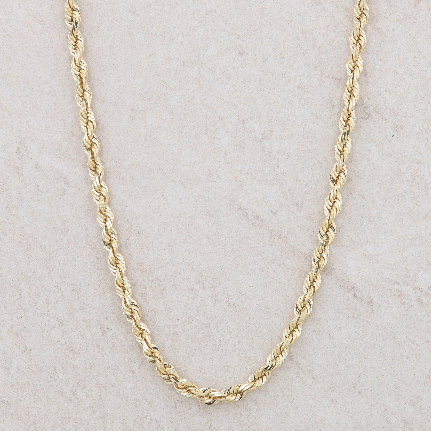 10k Yellow Gold Michael Anthony Diamond Cut Rope Chain 20" 18.3g