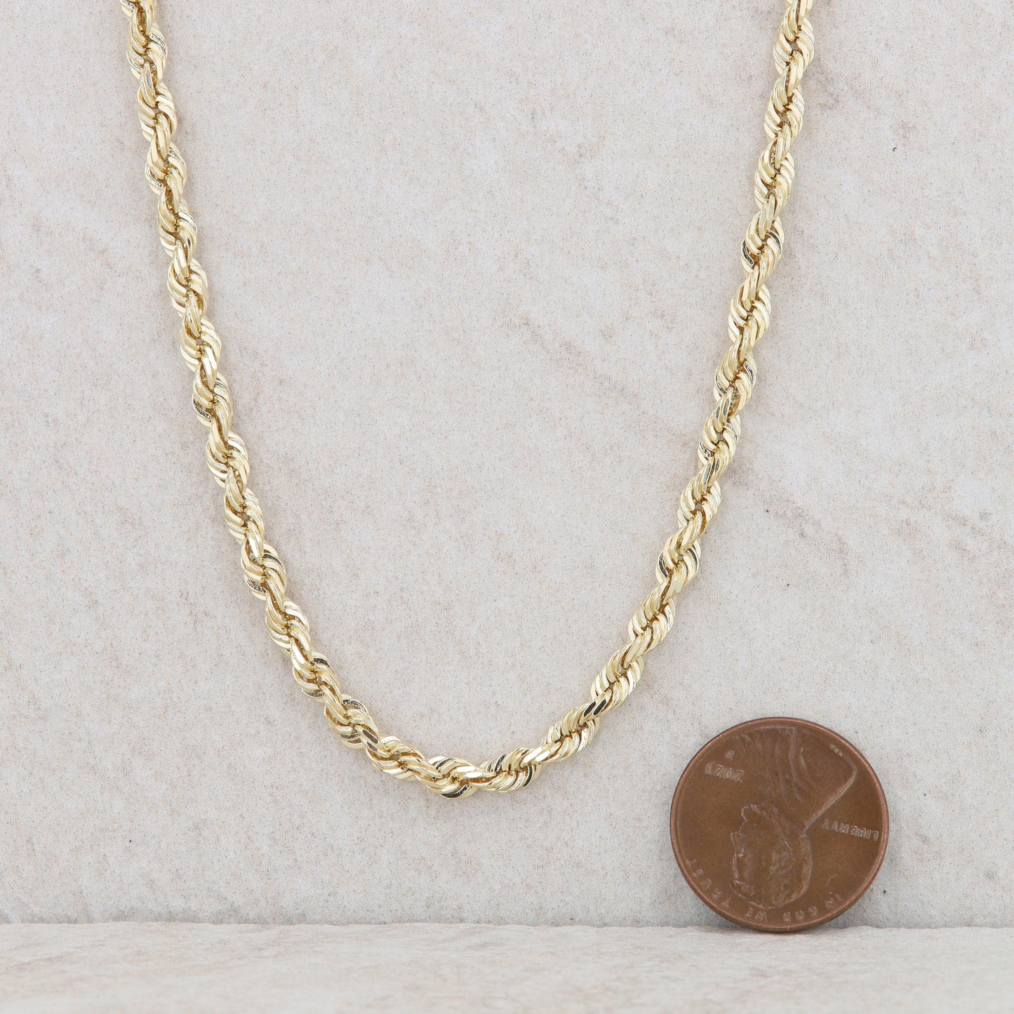 10k Yellow Gold Michael Anthony Diamond Cut Rope Chain 20" 18.3g