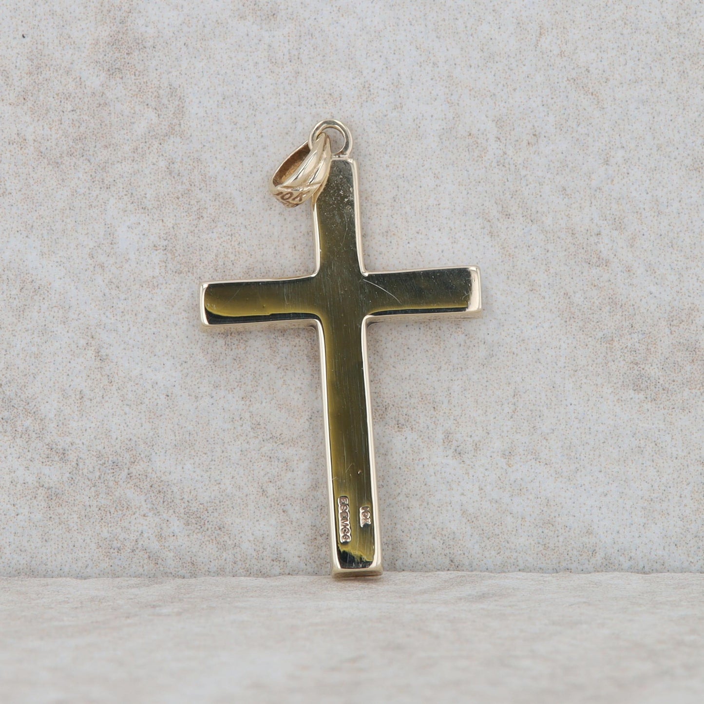10k Yellow Gold Polished Cross Pendant 0.75g