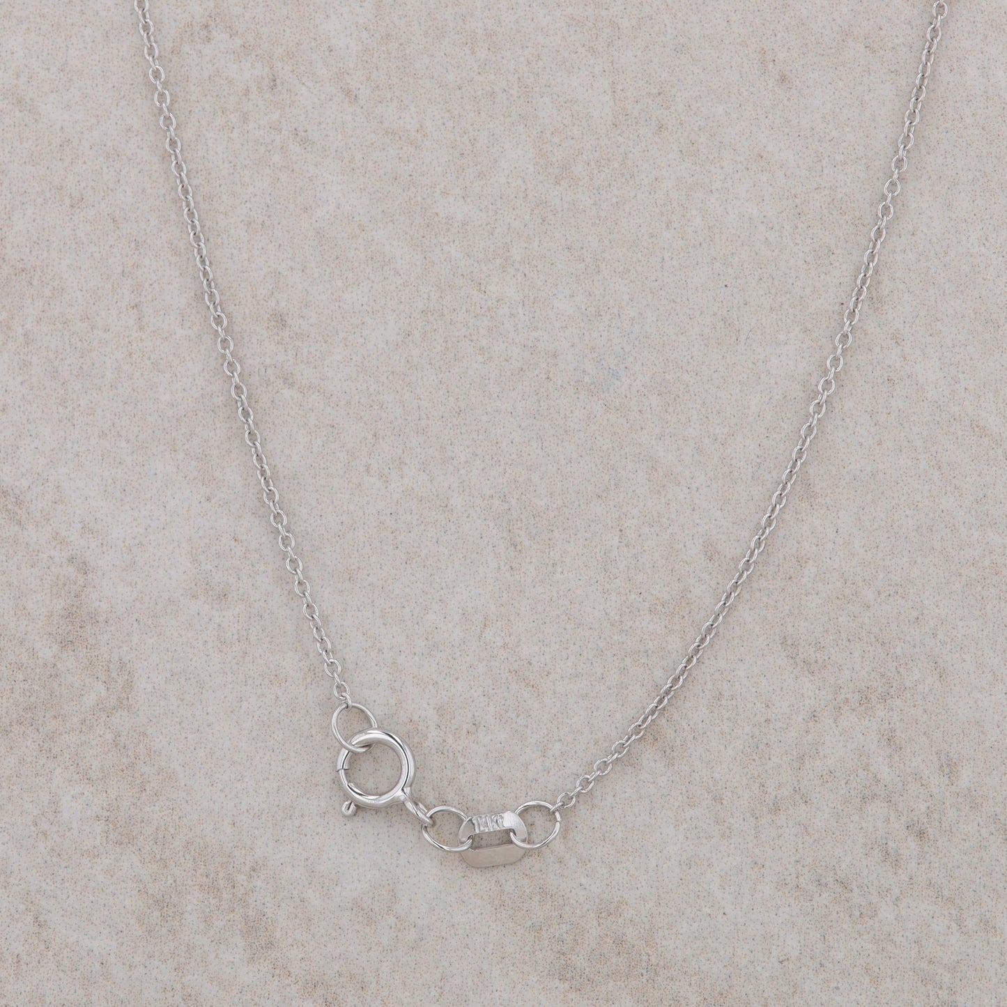 14k White Gold Diamond Fashion Cluster Halo Necklace