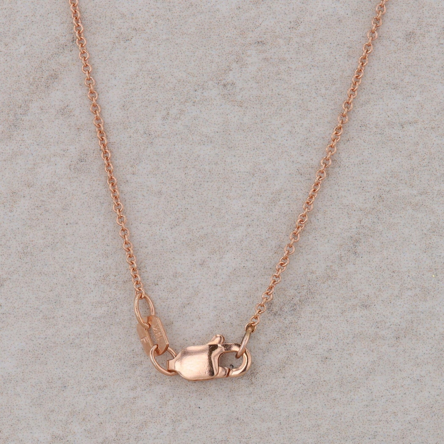 14k Rose Gold Floral Design Diamond Halo and Amethyst Necklace