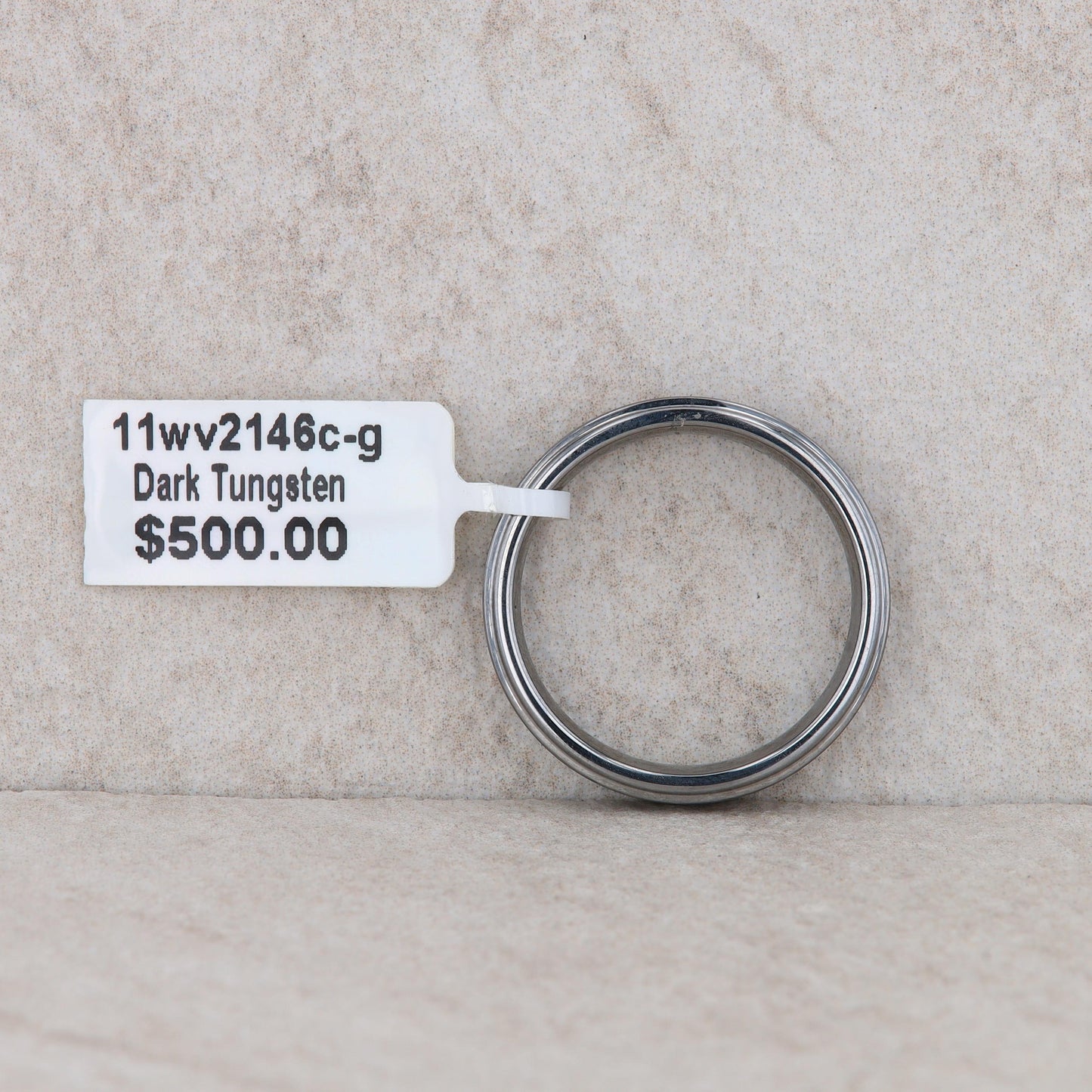 Men's Art Carved Dark Tungsten 'Lowell' Wedding Band