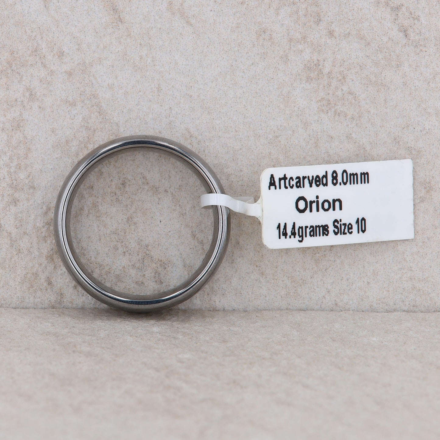 Men's Art Carved Dark Tungsten 'Orion' Wedding Band