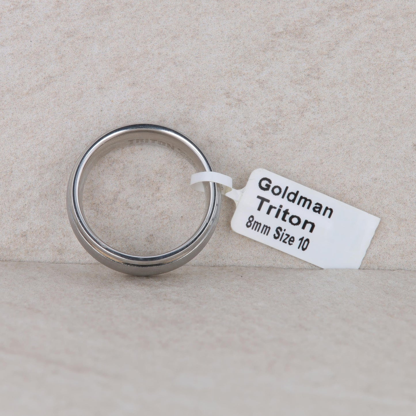 Men's Frederick Goldman Tungsten Carbide 'Triton' Wedding Band