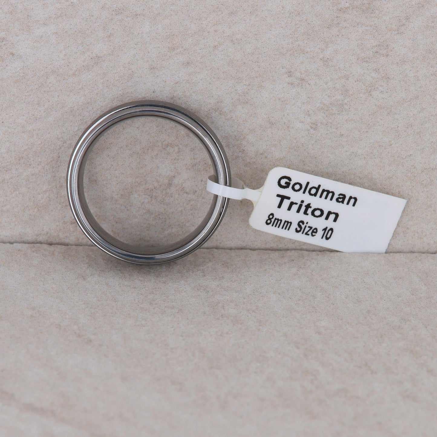 Men's Frederick Goldman Tungsten Carbide 'Triton' Wedding Band