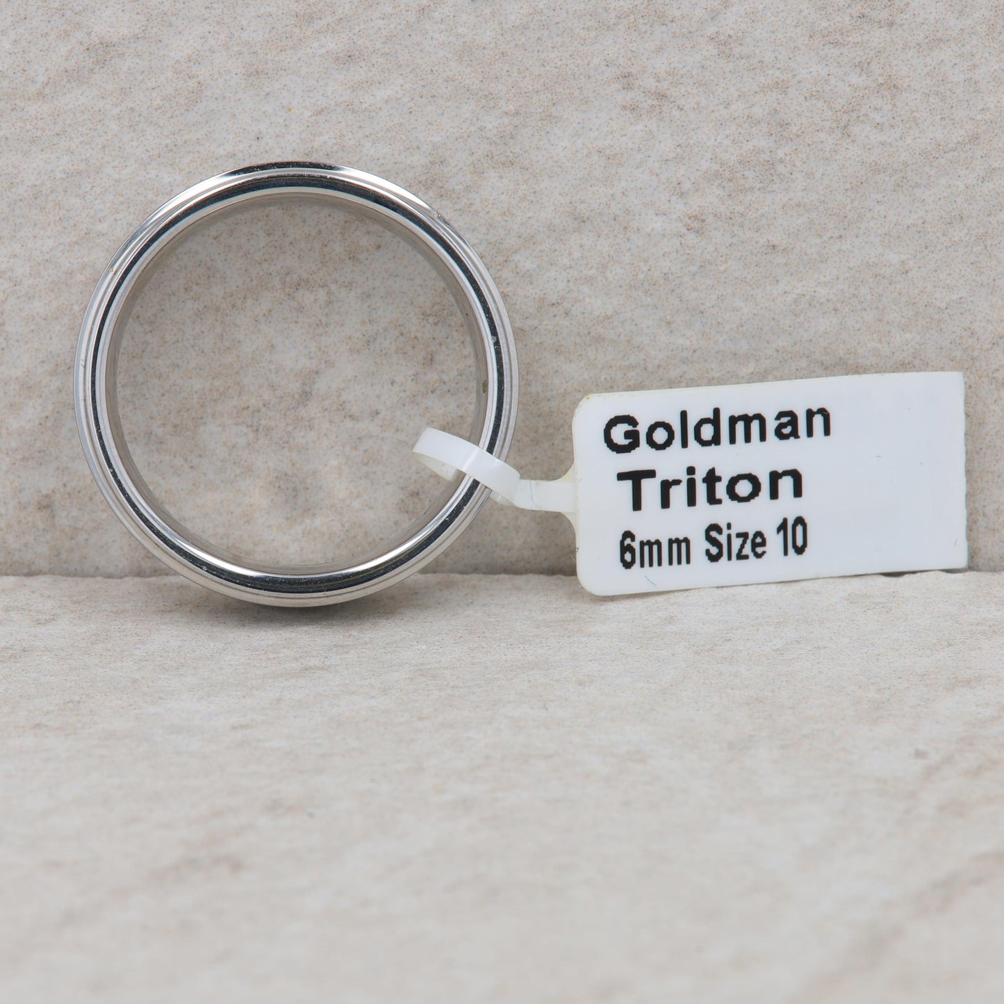 Men's Frederick Goldman Tungsten Carbide 'Triton' Wedding Band