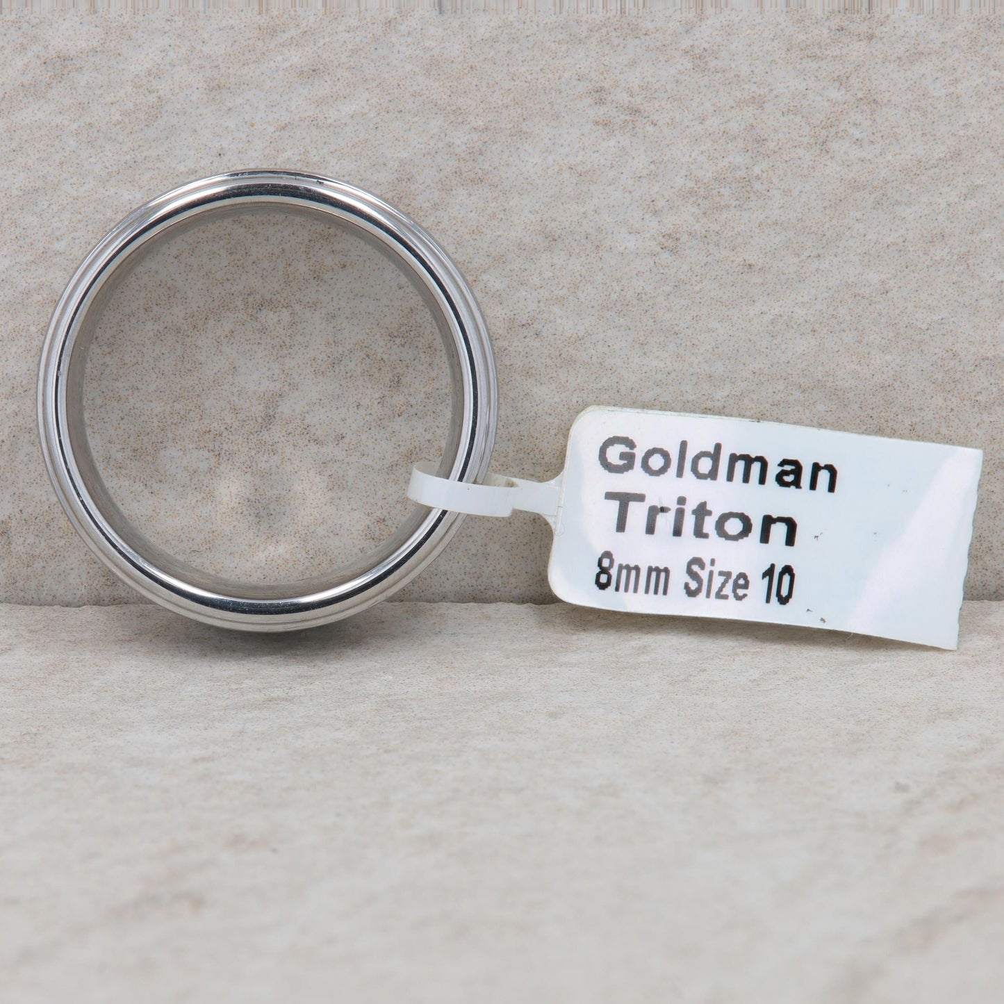 Men's Frederick Goldman Tungsten Carbide 'Triton' Wedding Band