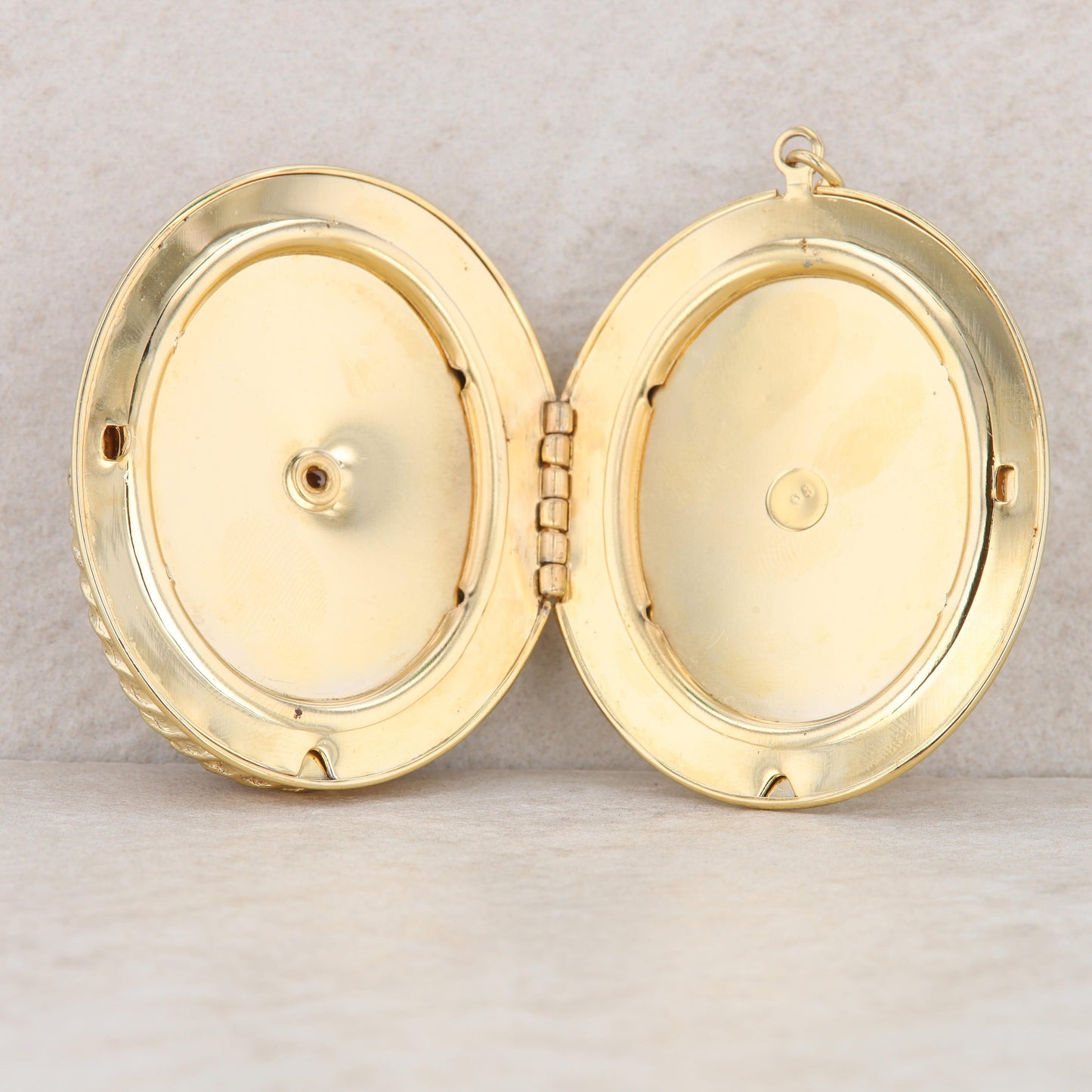 Gold Plated Large Cameo Locket Pendant
