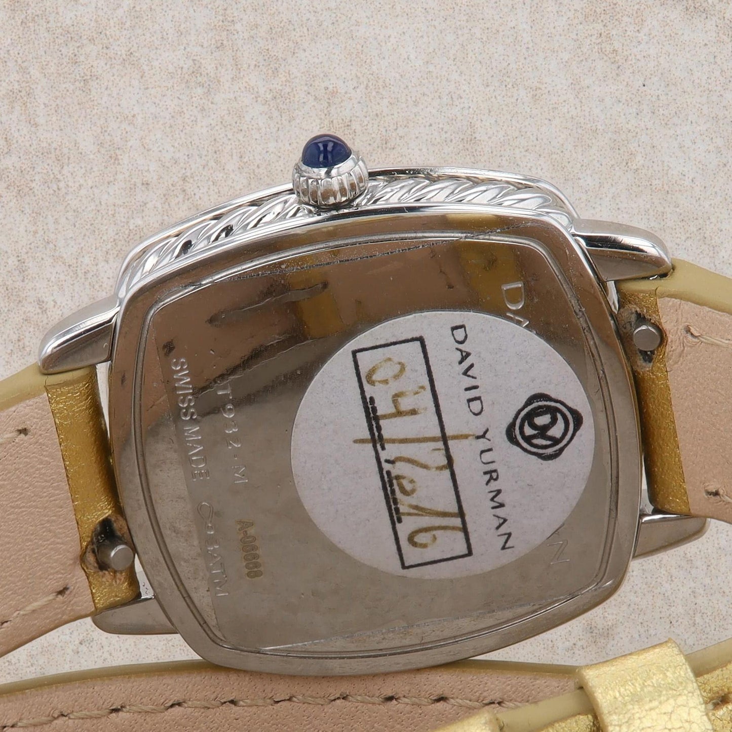 David Yurman 'Albion' Diamond & Gold Metallic Double Wrap Watch