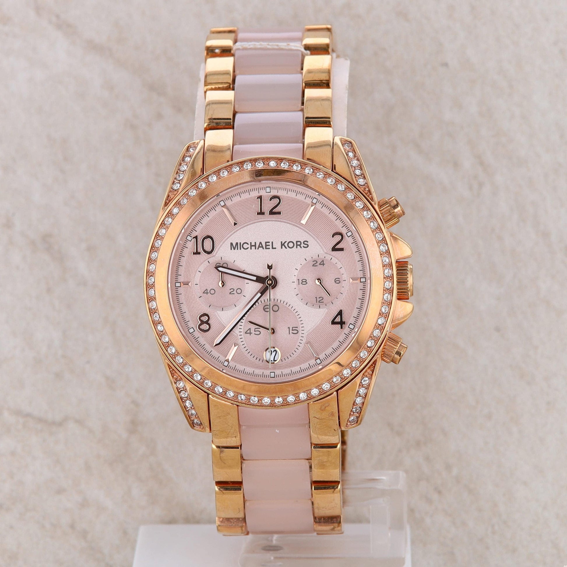 Michael Kors 'Blair' Rose Tone Acetate Ladies Watch #MK5943