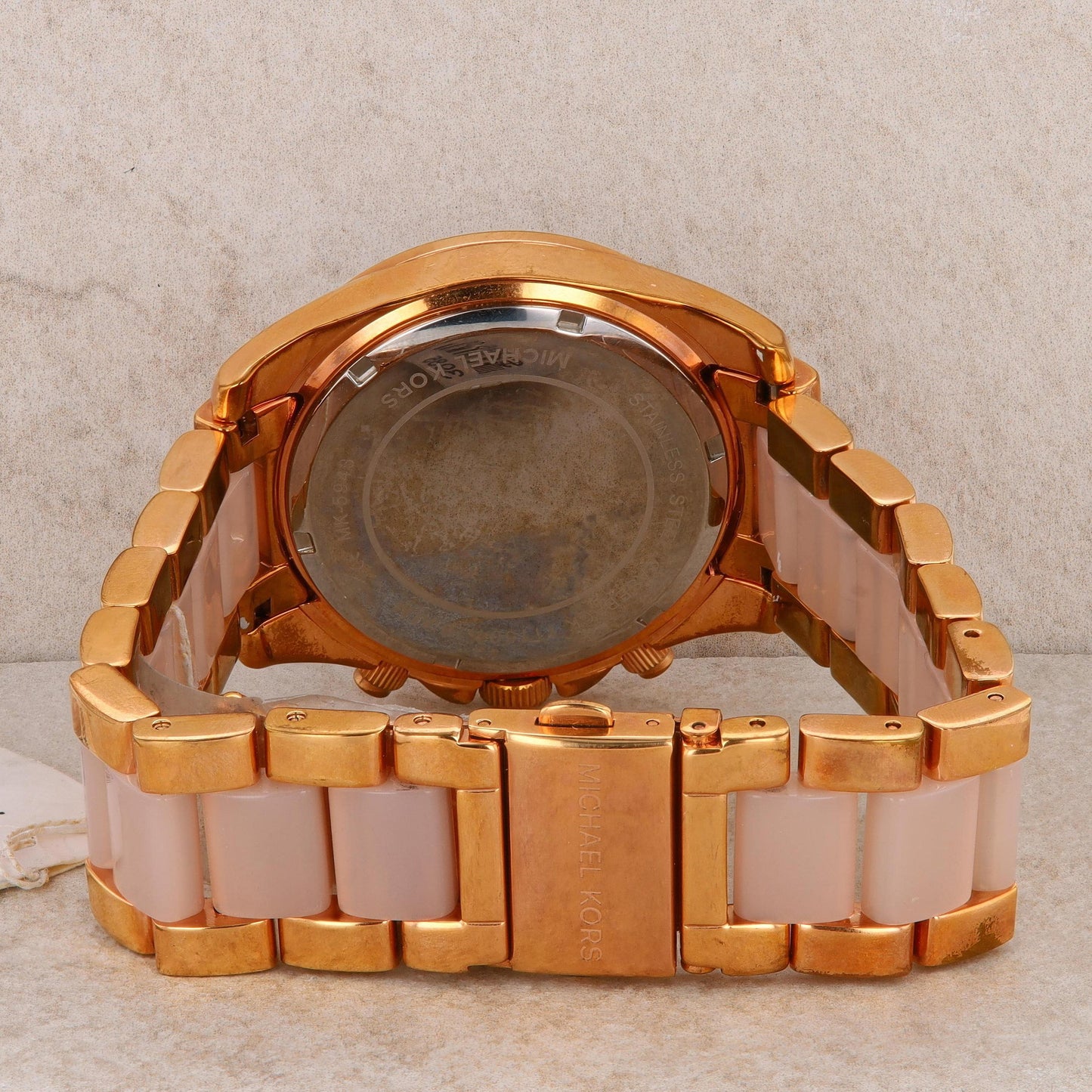 Michael Kors 'Blair' Rose Tone Acetate Ladies Watch #MK5943