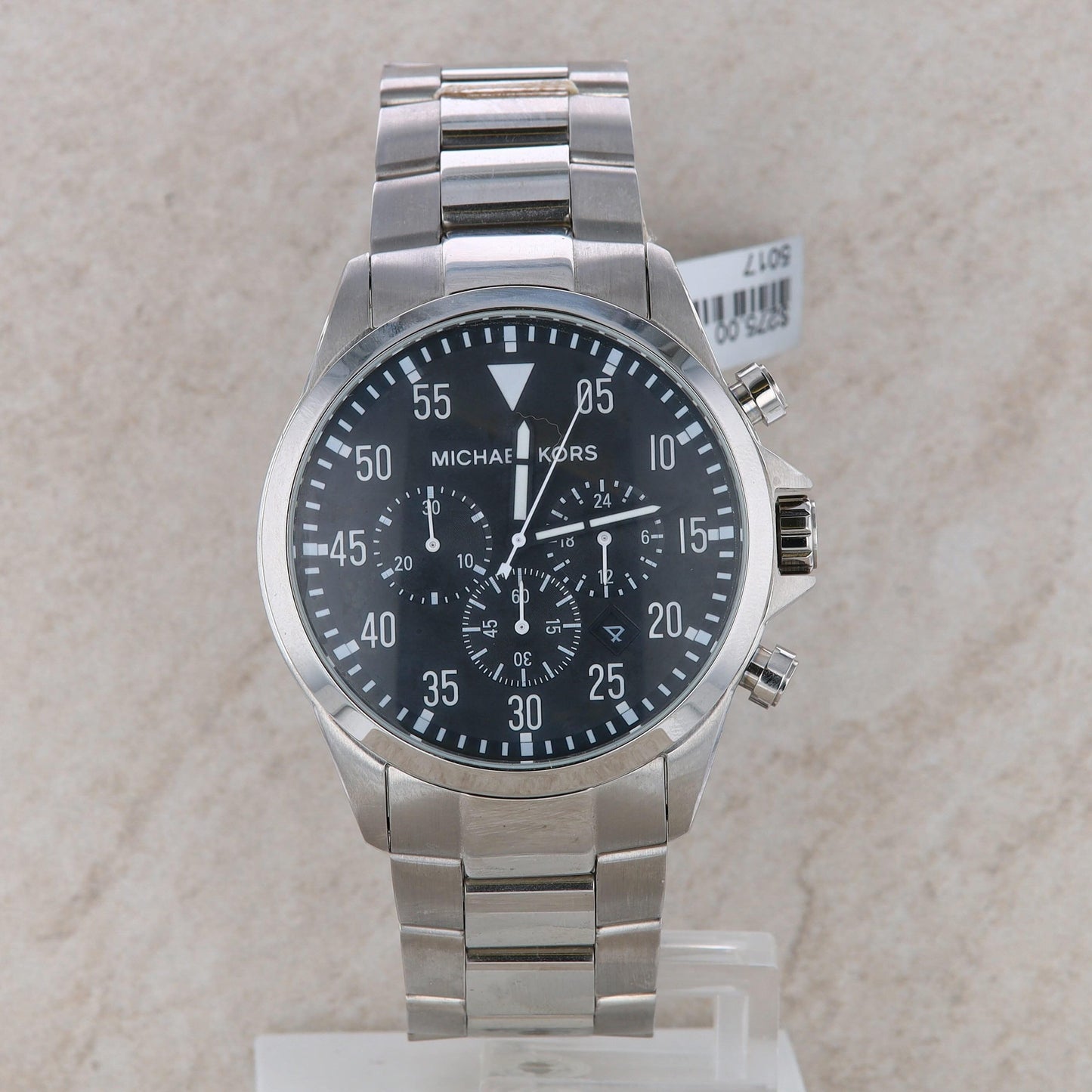 Michael Kors "Gage" Black and Stainless Men's Watch #MK8413
