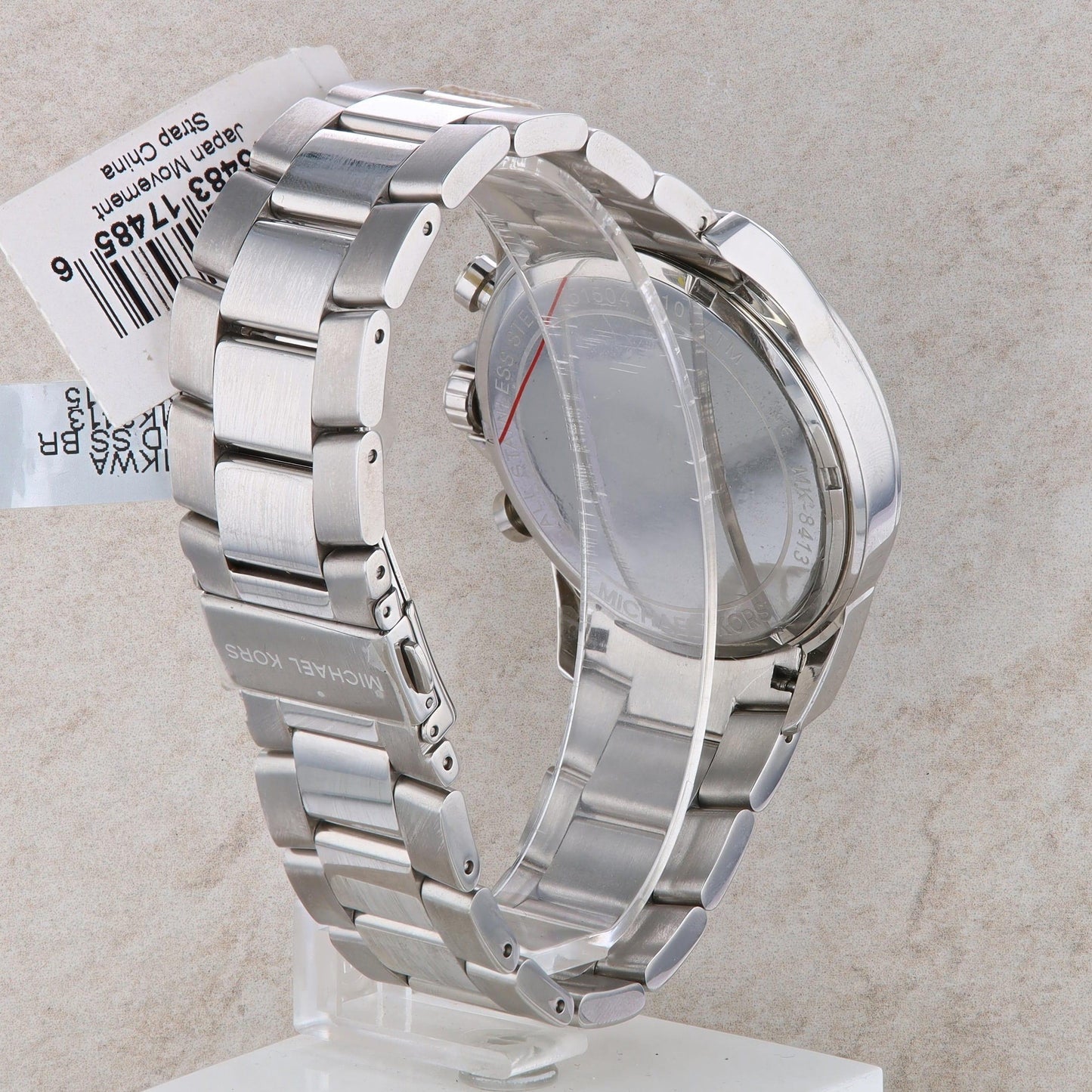 Michael Kors "Gage" Black and Stainless Men's Watch #MK8413