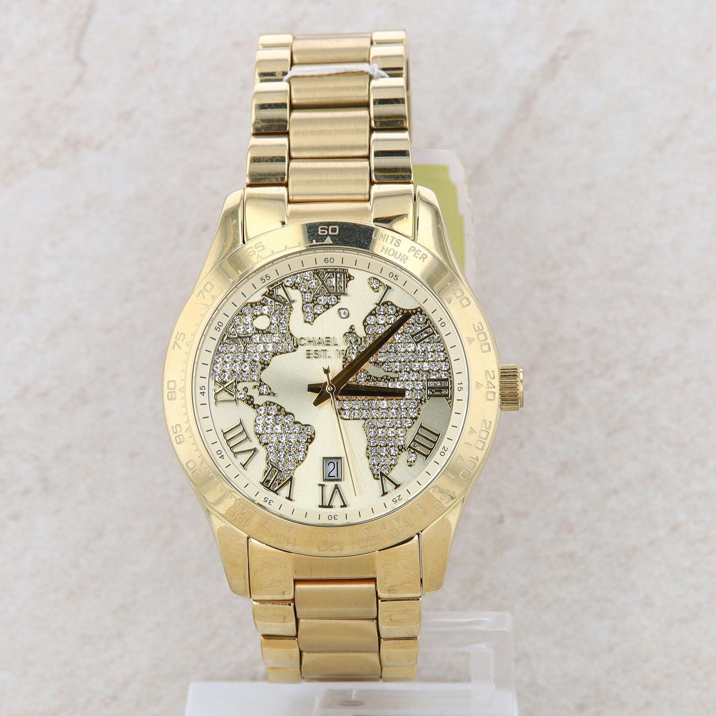 Michael Kors "Layton"; Ladies Yellow-Tone Watch #MK5959