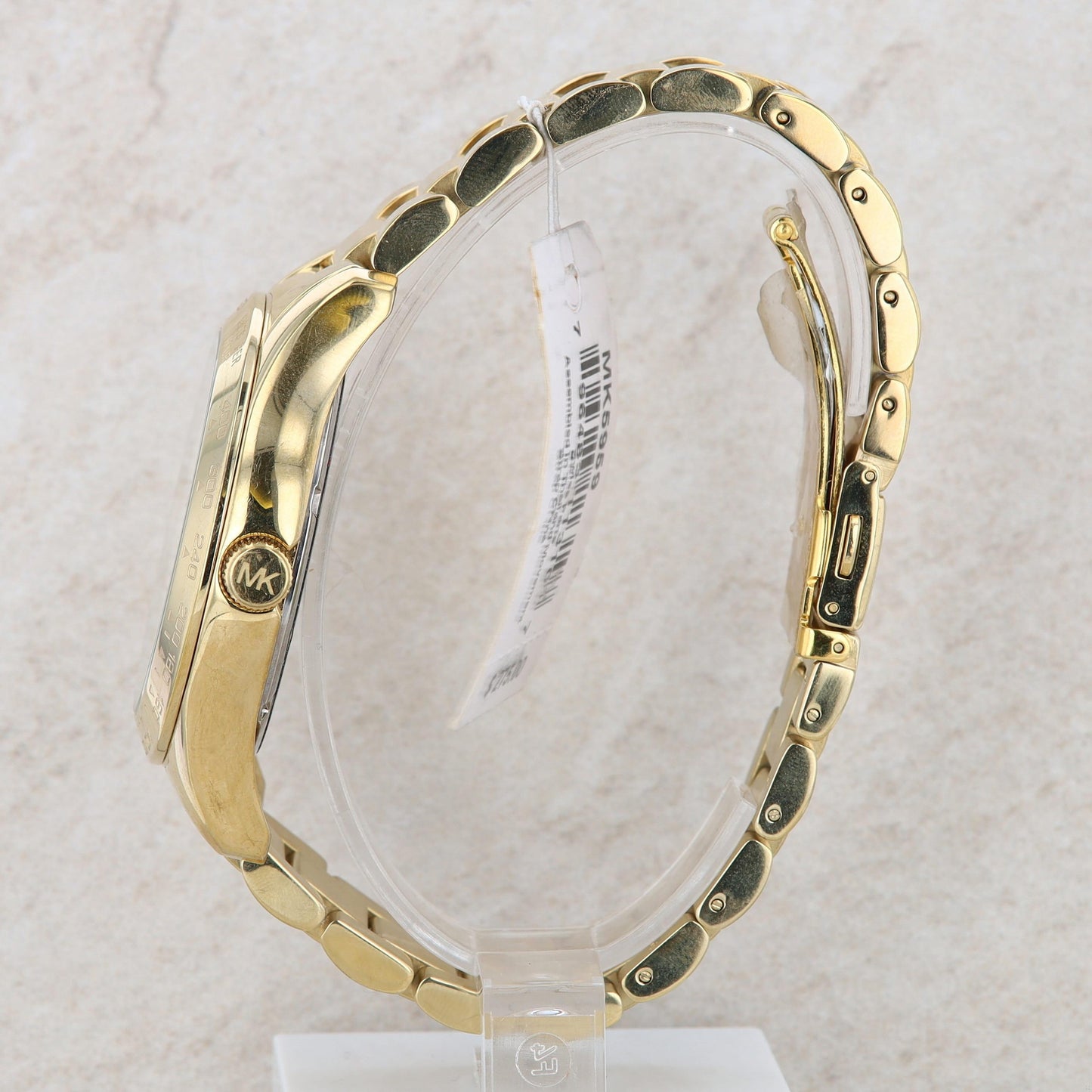 Michael Kors "Layton"; Ladies Yellow-Tone Watch #MK5959