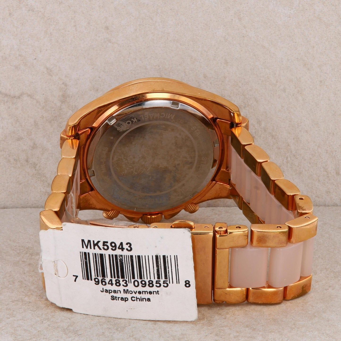Michael Kors 'Ritz' Rose-Tone Acetate Ladies Watch #MK6493