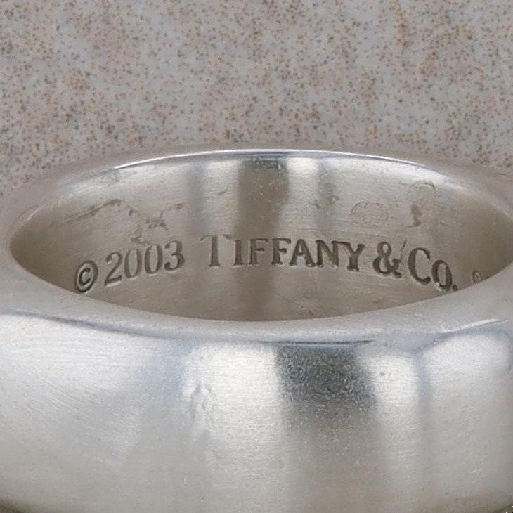 Sterling Silver Tiffany and Co Square Statement Ring c. 2003