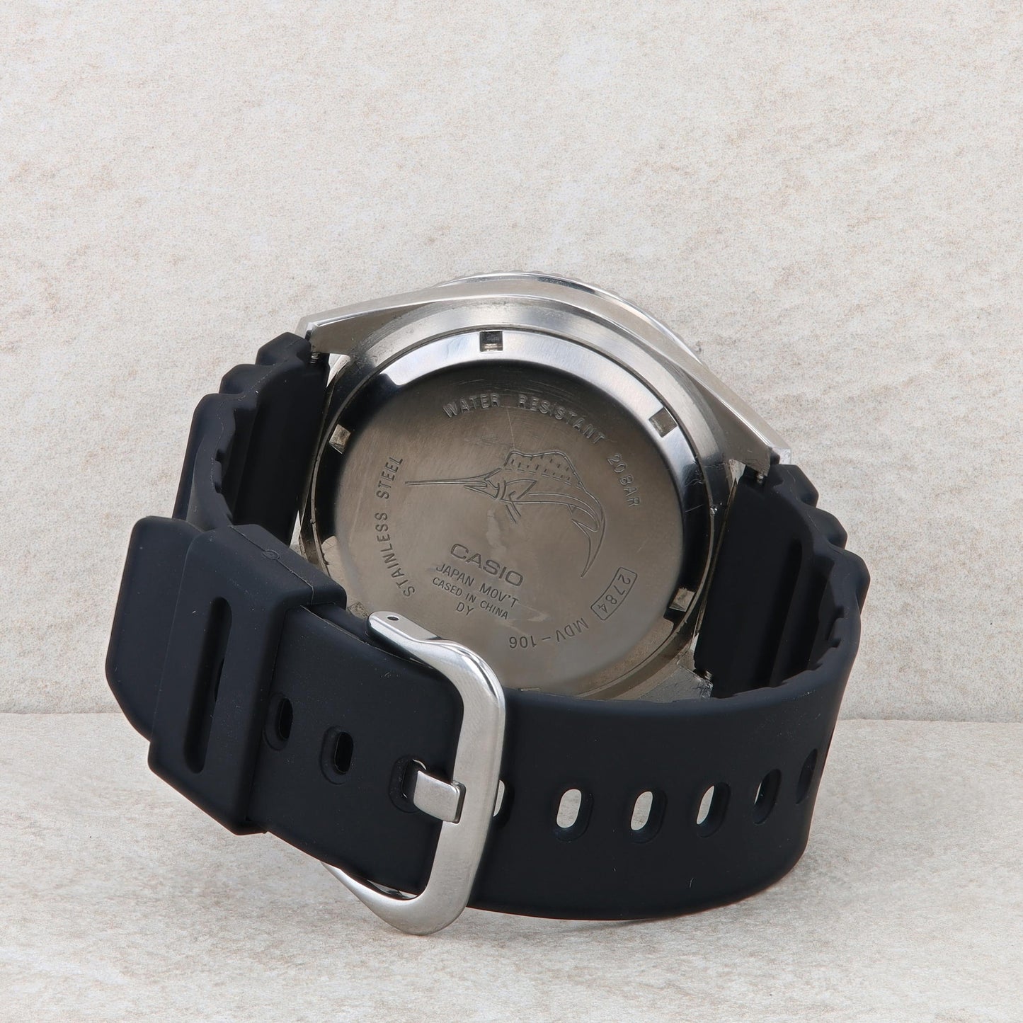 Casio Black Stainless Classic Dive Style Men's Watch