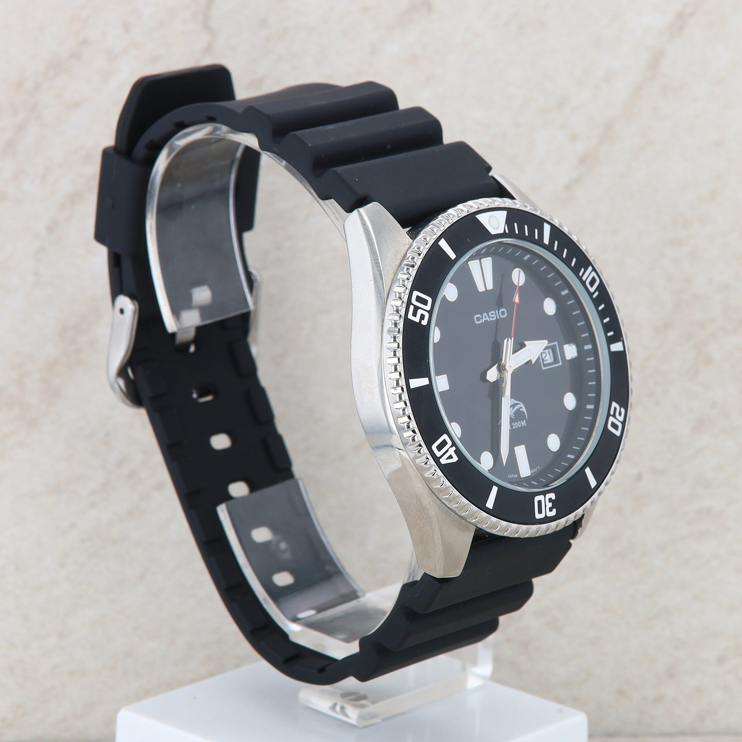 Casio Black Stainless Classic Dive Style Men's Watch