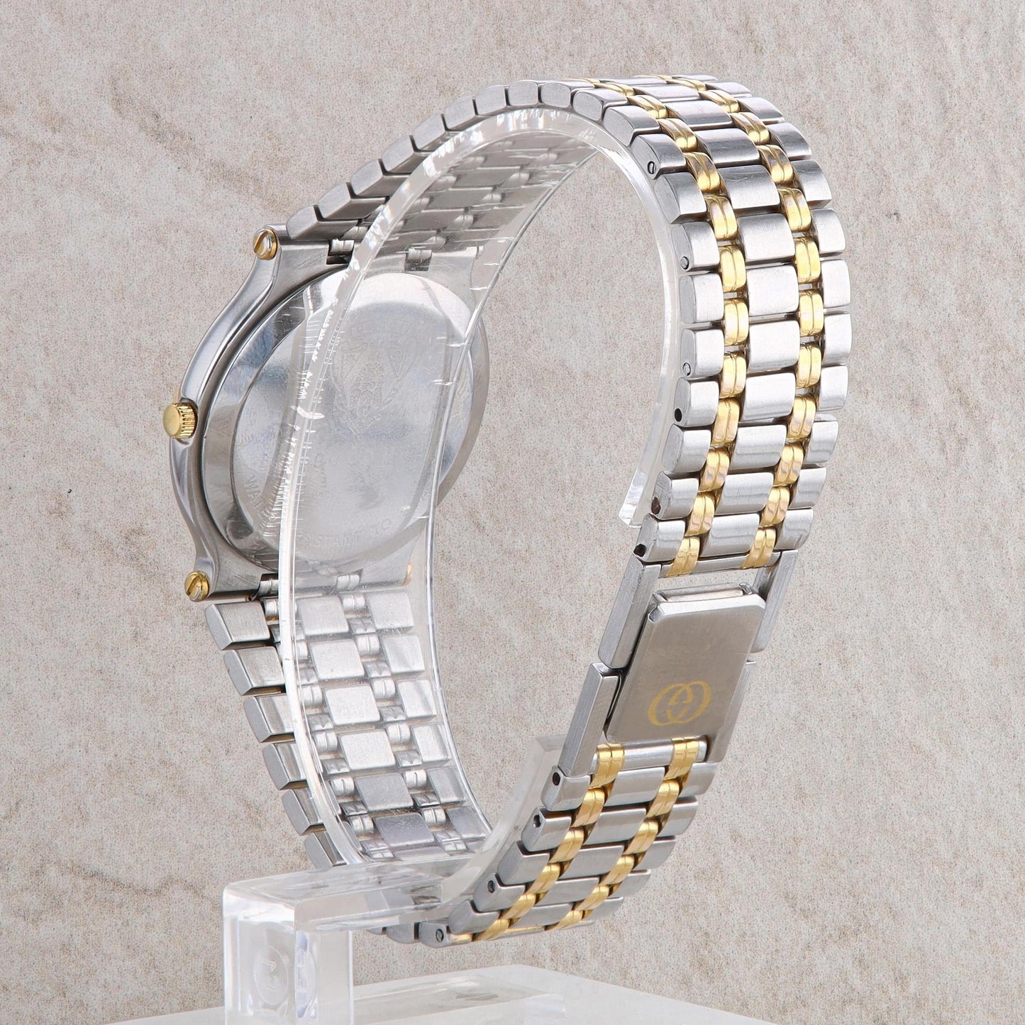 Gucci Unisex Stainless Steel Two Tone Watch #9040l