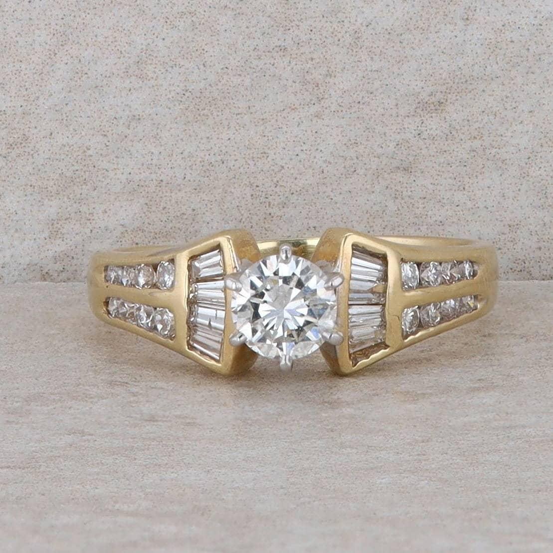 14k Yellow Gold .51ct RB Engagement Ring