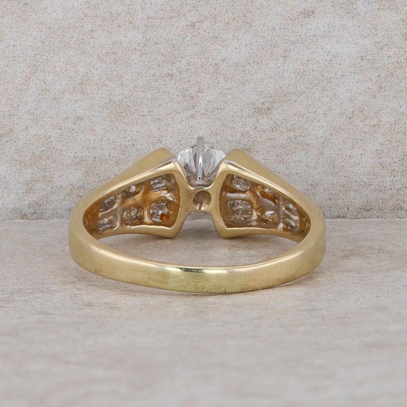 14k Yellow Gold .51ct RB Engagement Ring