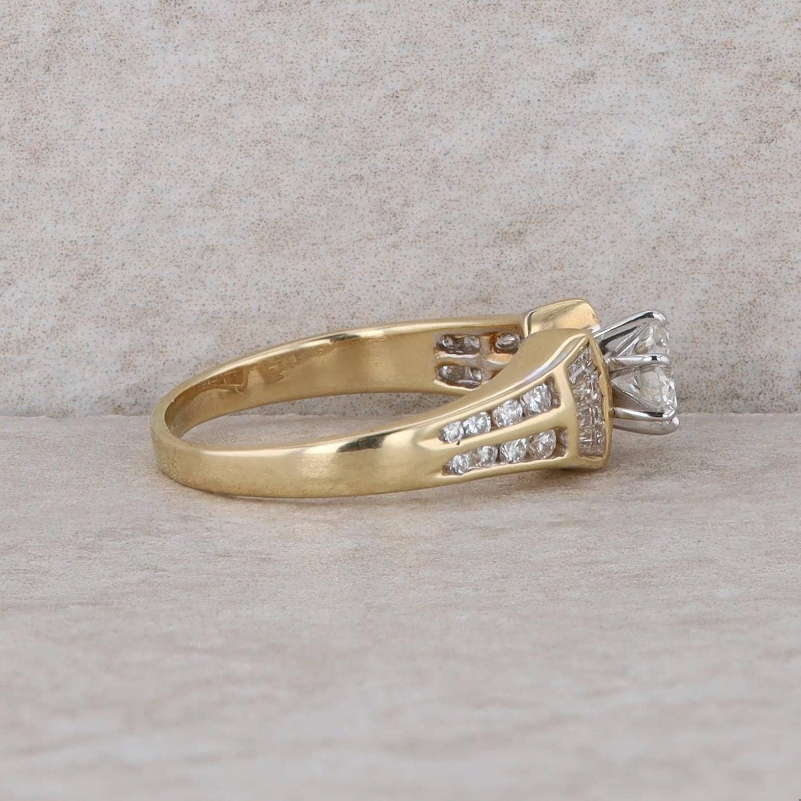 14k Yellow Gold .51ct RB Engagement Ring