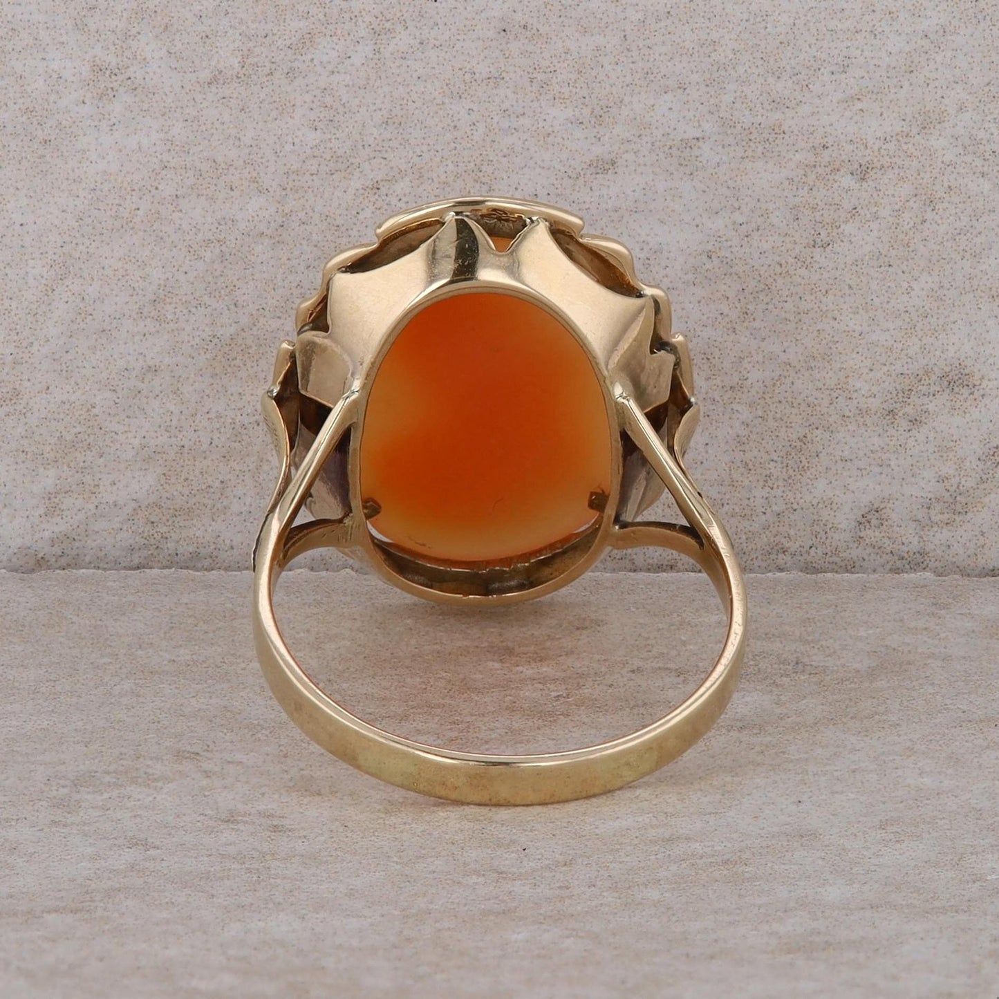 14k Yellow Gold Cameo Ladies Ring