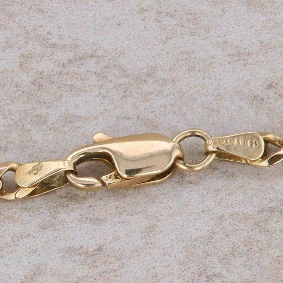 14k Yellow Gold Figaro Bracelet