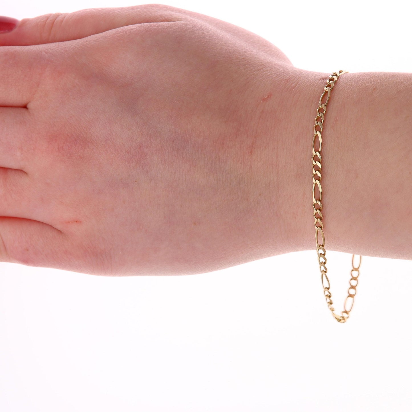 14k Yellow Gold Figaro Bracelet