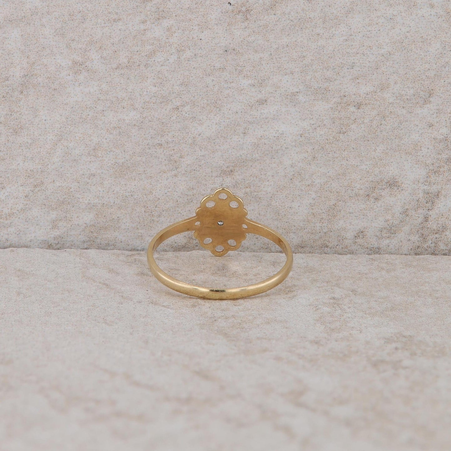 10k Yellow Gold Diamond Pinky Ring