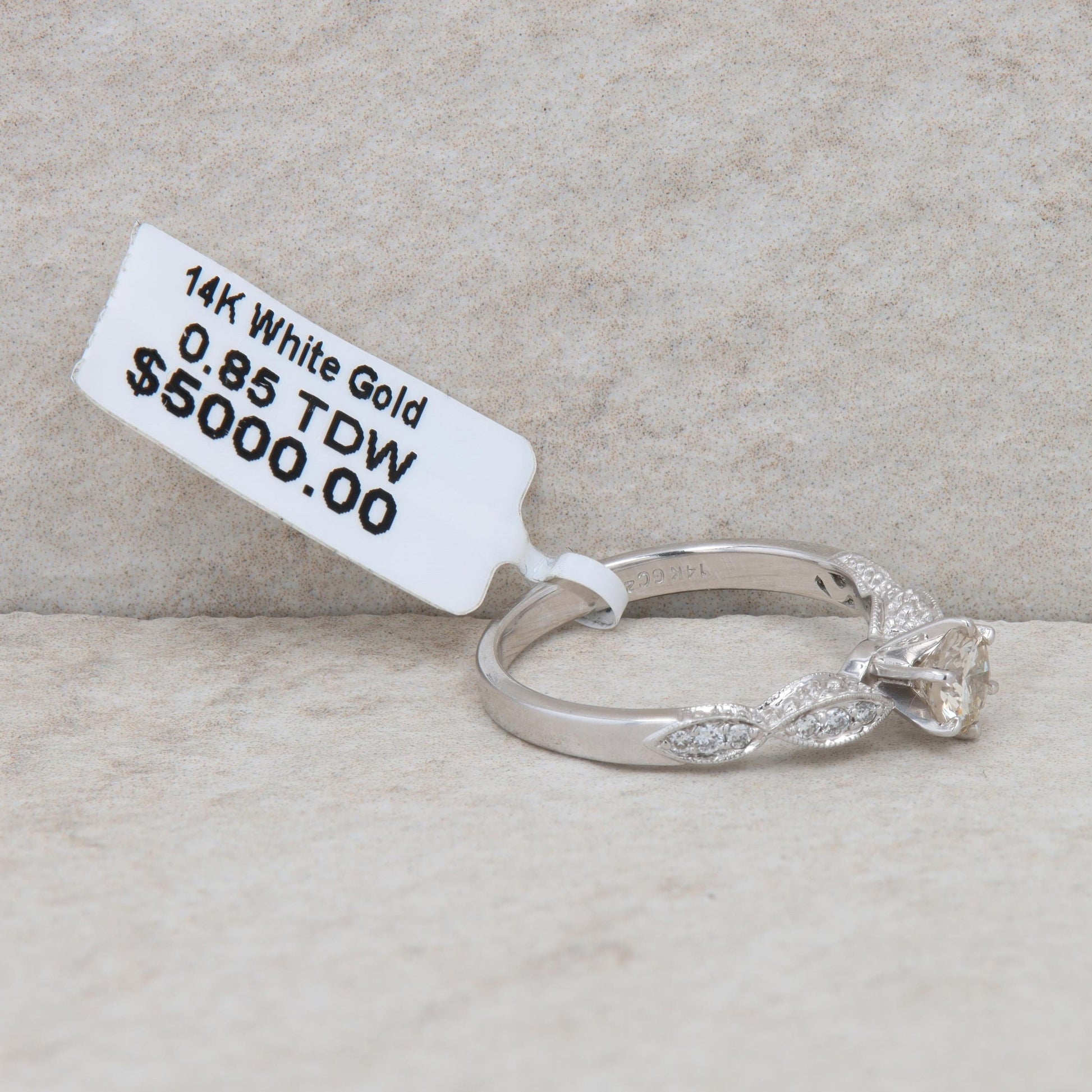 14k White Gold Gabriel & Co Diamond Engagement Ring ER3848W44JJ