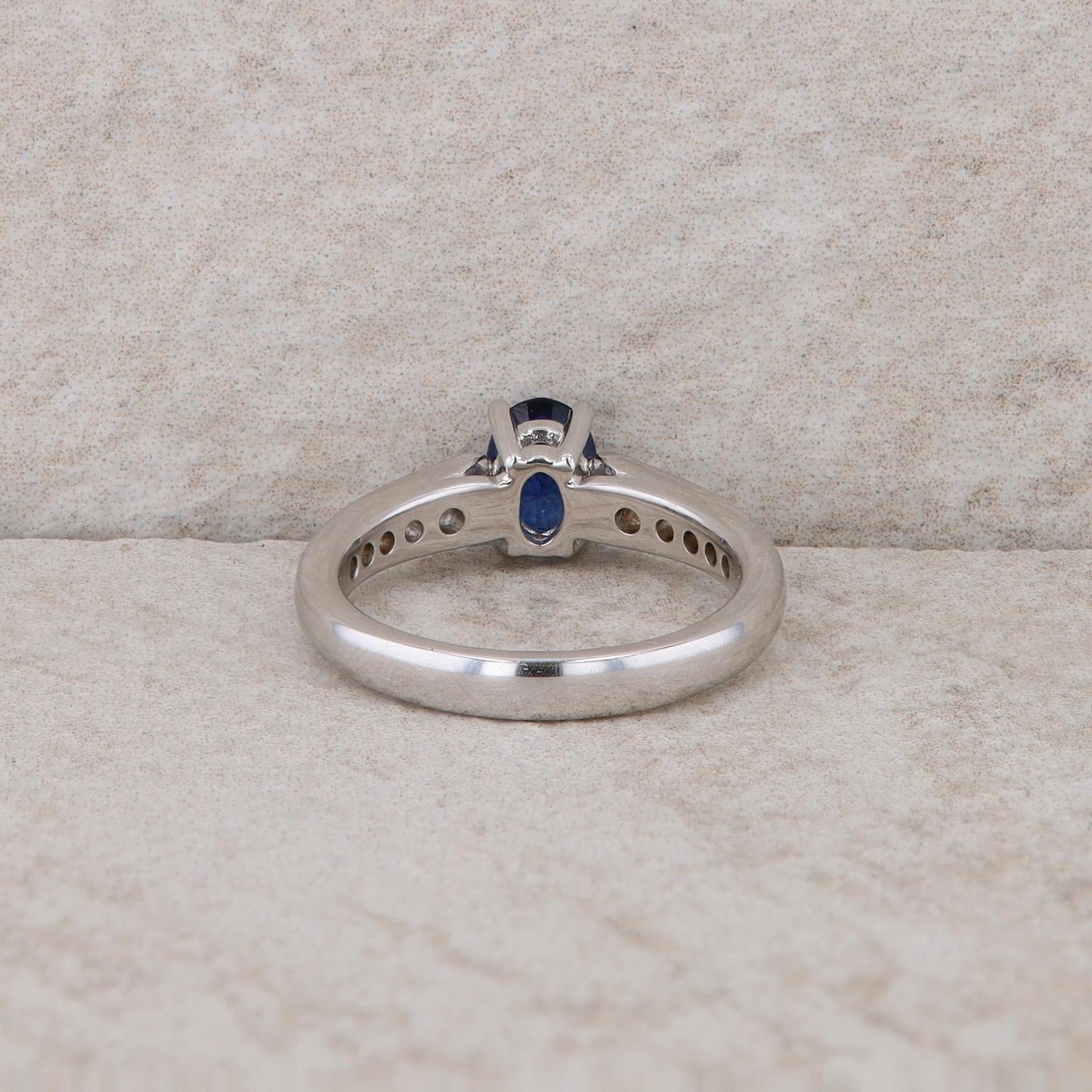 Spark 18k White Gold Sapphire and Diamond Ring