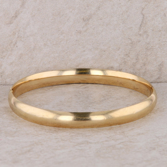 14k Yellow Gold Hinged Bangle 11.01g