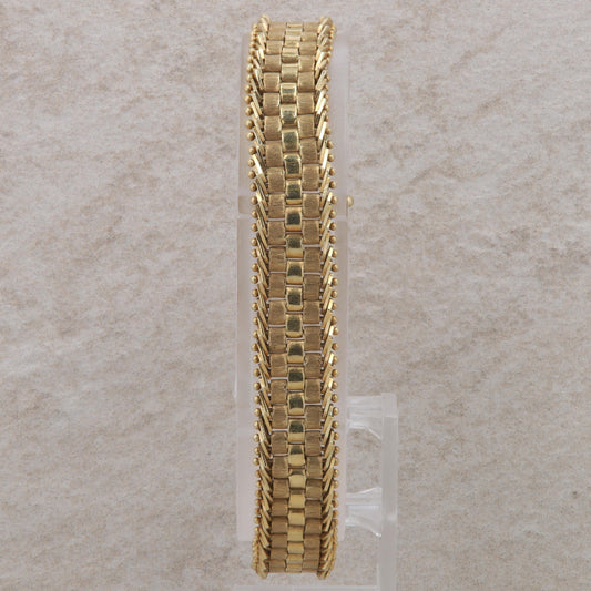 14k Link Fashion Beaded Style Bracelet 20.03g