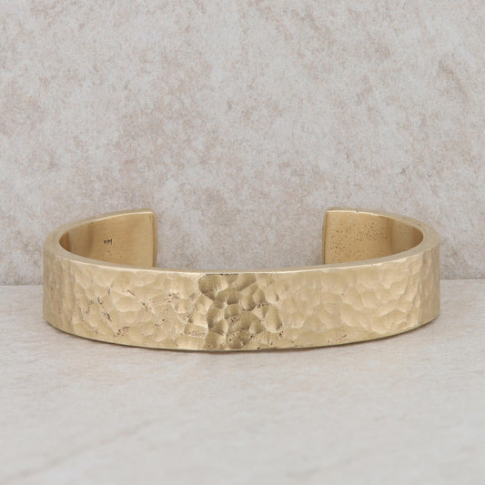 14k Yellow Gold Hammered Cuff 62.72g