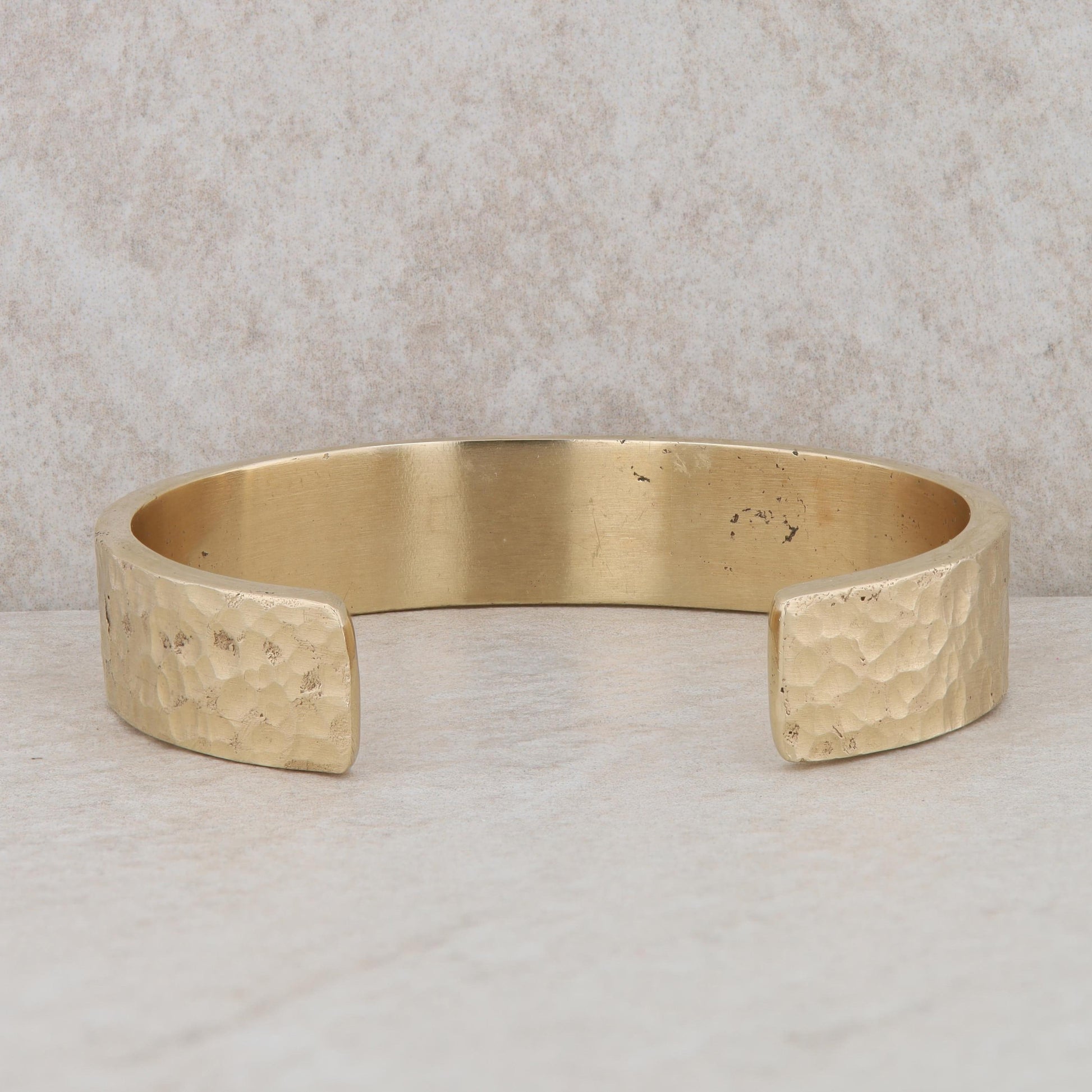 14k Yellow Gold Hammered Cuff 62.72g